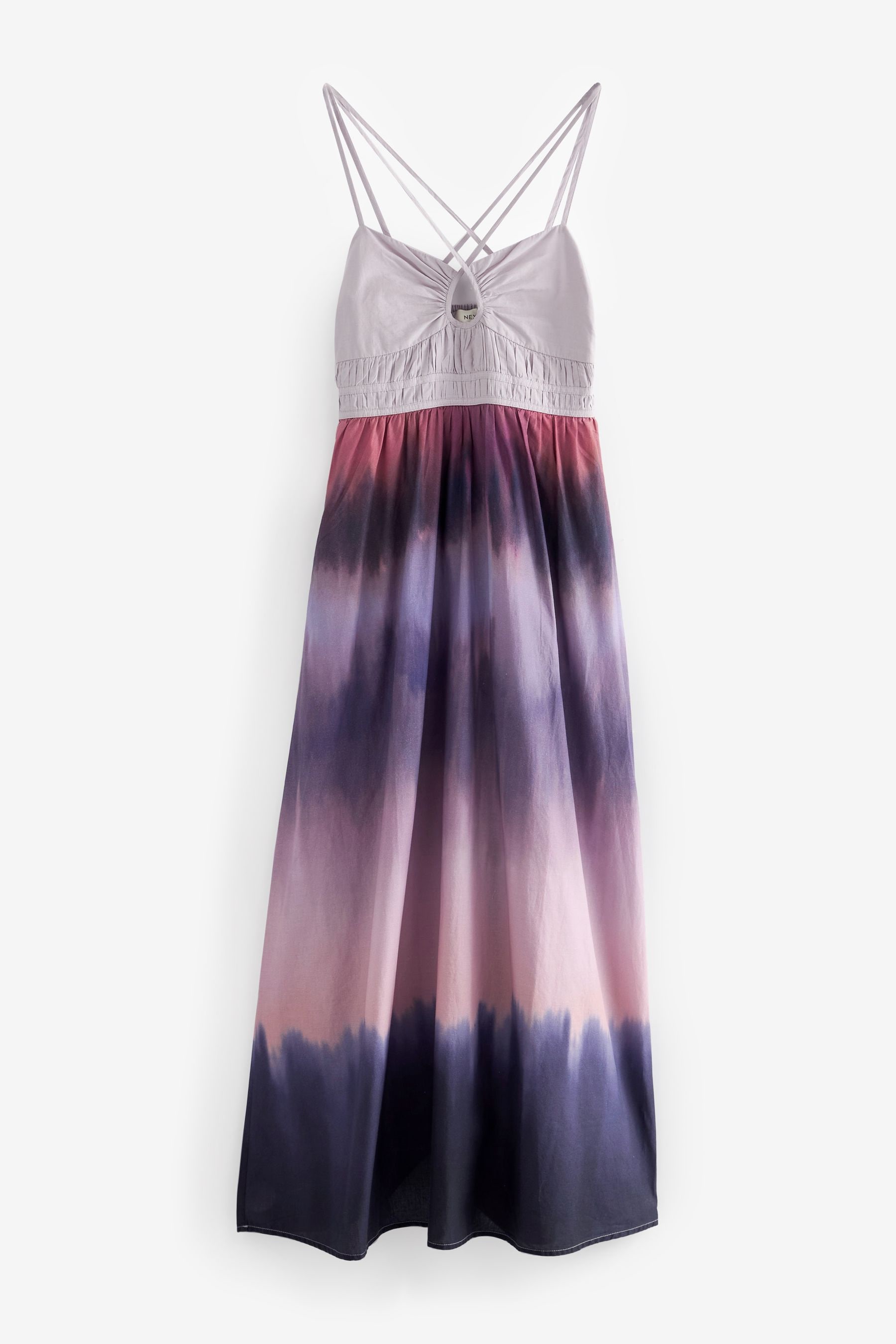 Buy Purple Tie Dye Halter Maxi Dress from Next Luxembourg