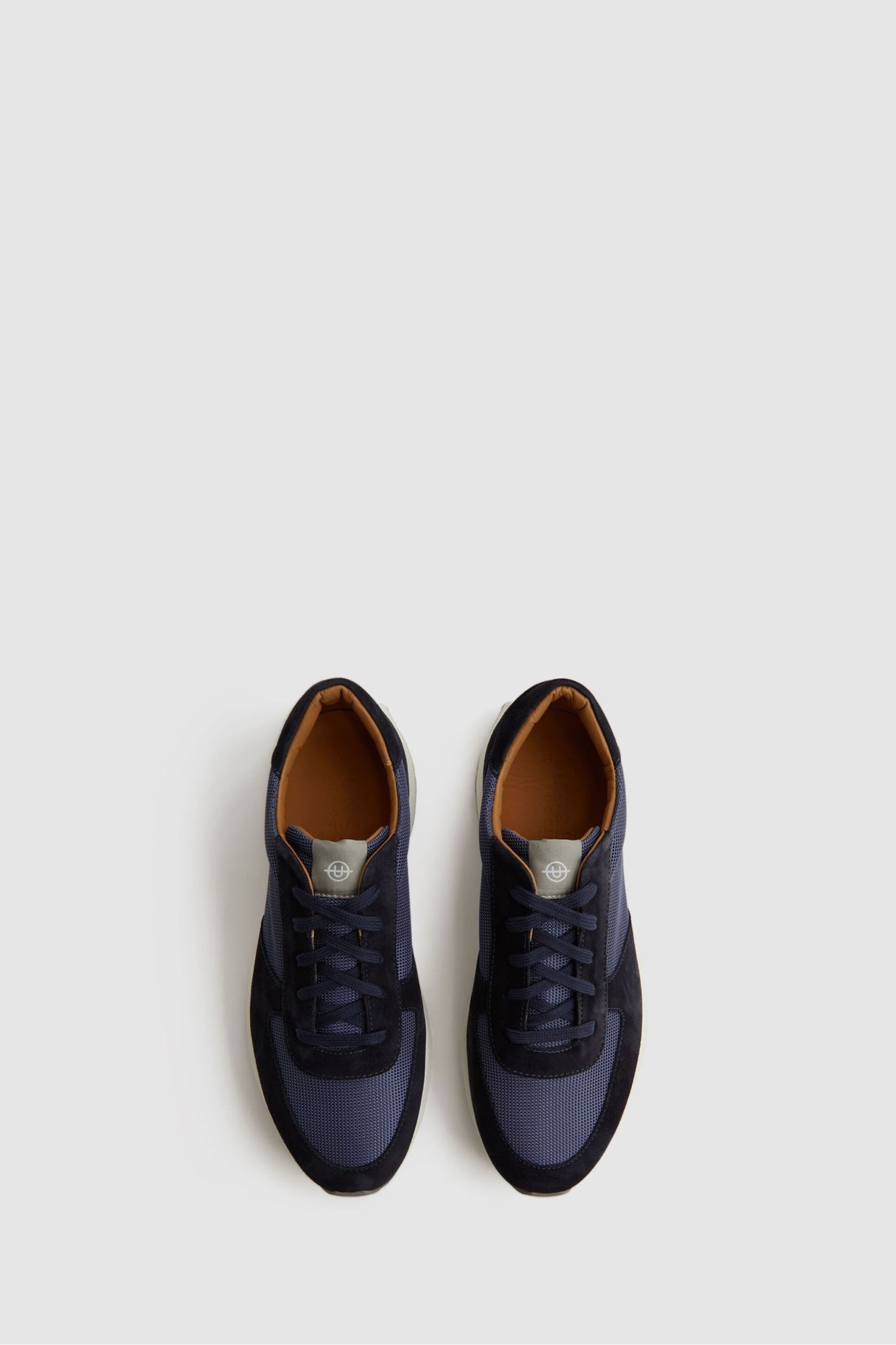 Reiss Blue/Navy Trinity Tech Unseen Trinity Tech Trainers - Image 4 of 8