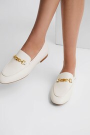 Reiss Off White Evan Chain Detail Loafers - Image 3 of 6