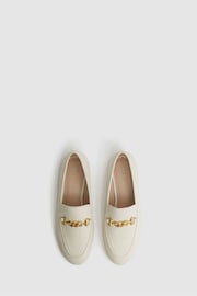 Reiss Off White Evan Chain Detail Loafers - Image 4 of 6