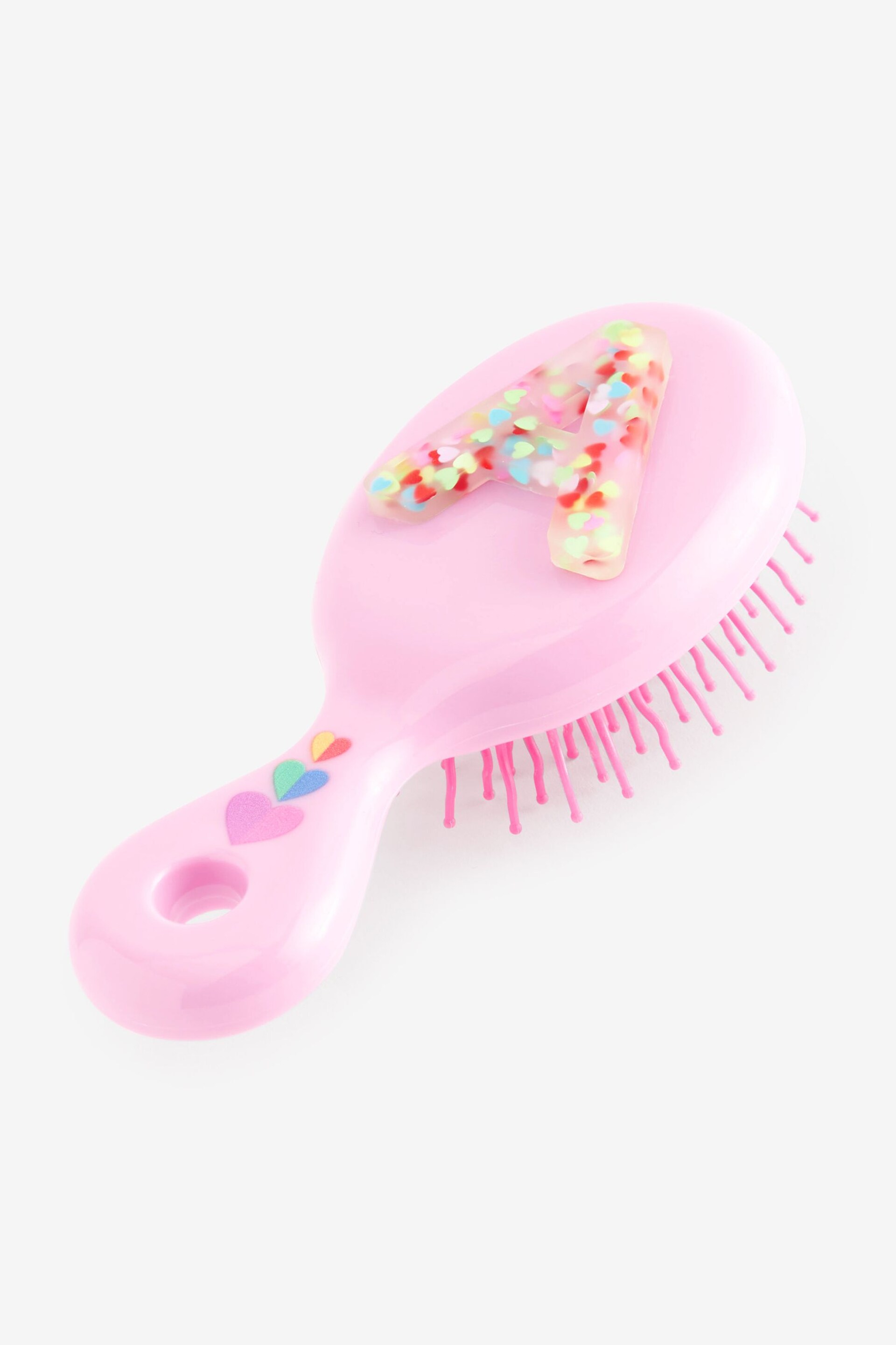 Bright Pink A Inital Hairbrush - Image 1 of 3