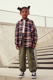 Pink/Black Check Oversized Shirt (3-16yrs) - Image 2 of 6