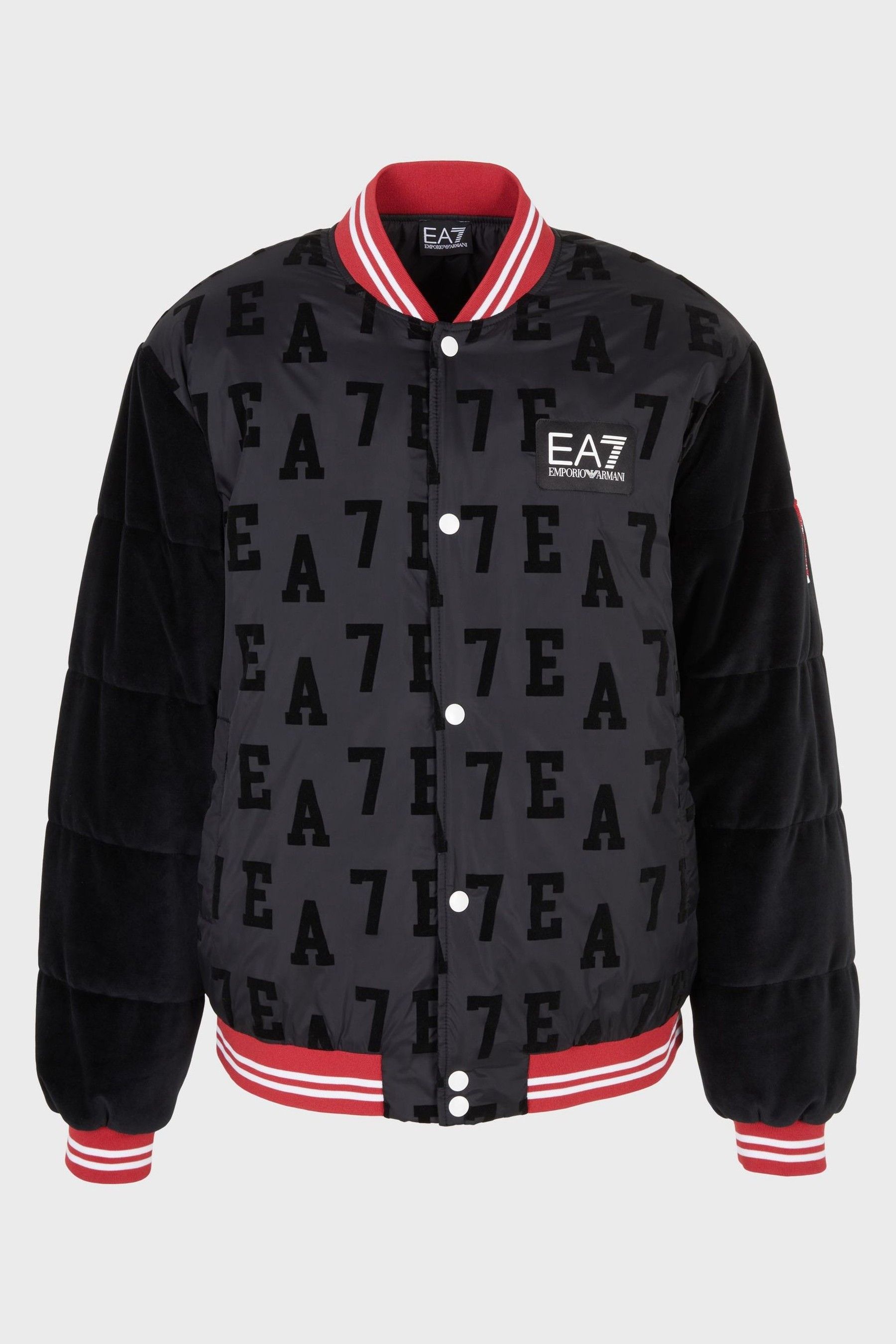 Buy Emporio Armani EA7 Varsity Logo Bomber Black Jacket from Next Luxembourg