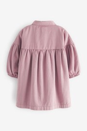 Lilac Purple Cotton Shirt Dress (3mths-8yrs) - Image 6 of 6