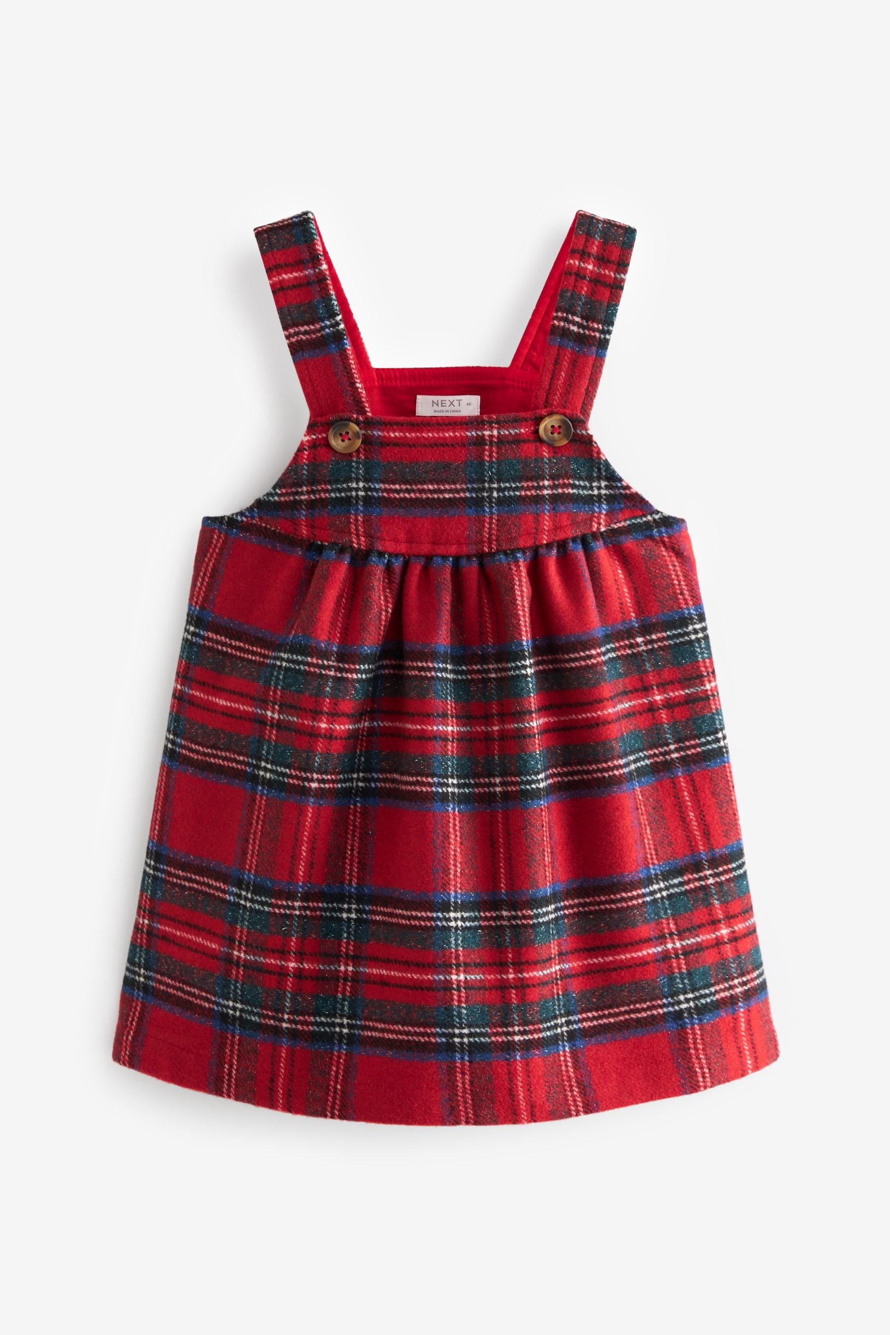 Next red check dress outlet