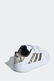 adidas White/Pink Sportswear Grand Court 2.0 Trainers - Image 4 of 8