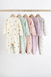Multi Character Baby Footed Sleepsuits 5 Pack (0-2yrs) - Image 2 of 14