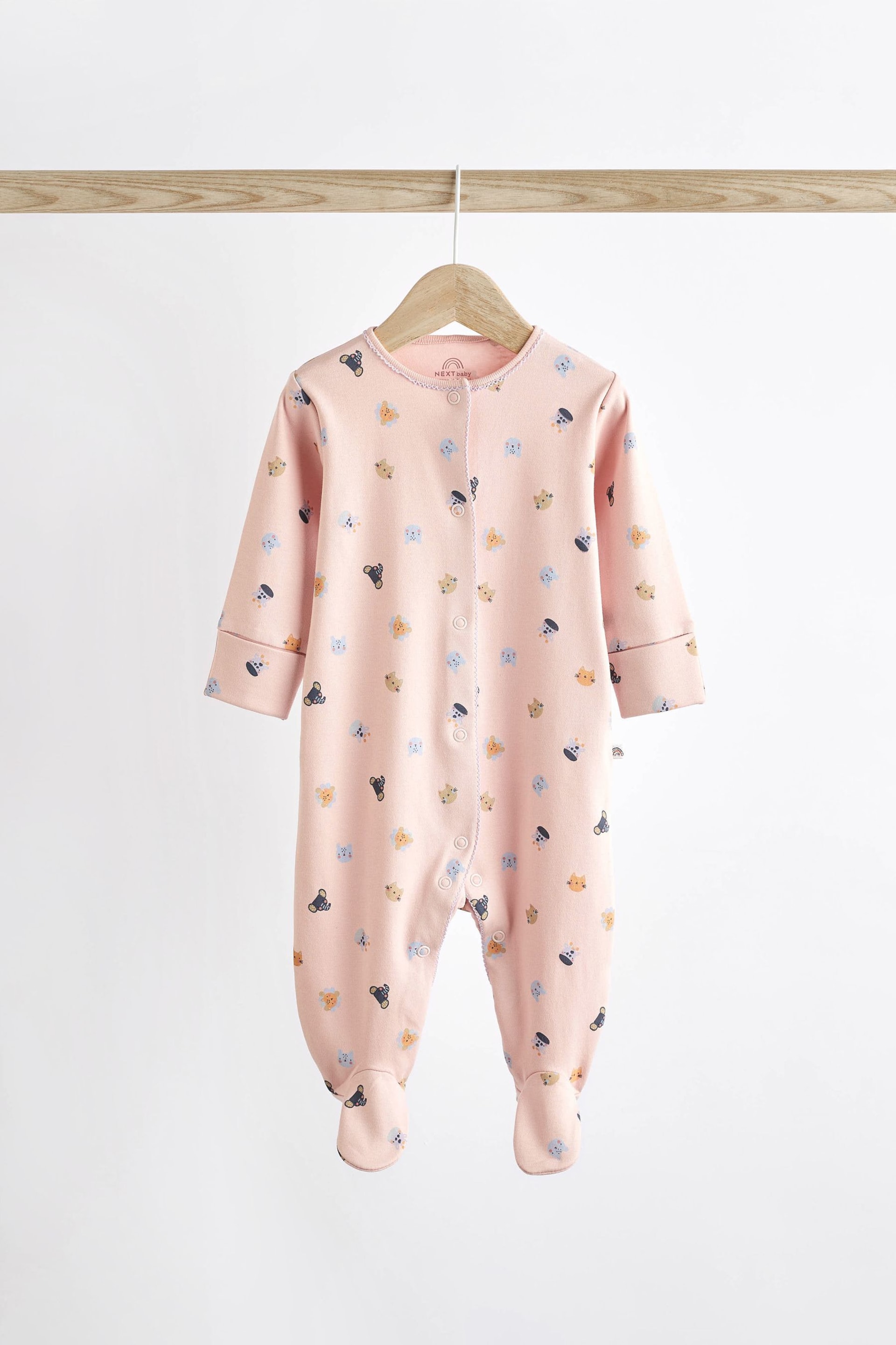 Multi Character Baby Footed Sleepsuits 5 Pack (0-2yrs) - Image 7 of 14
