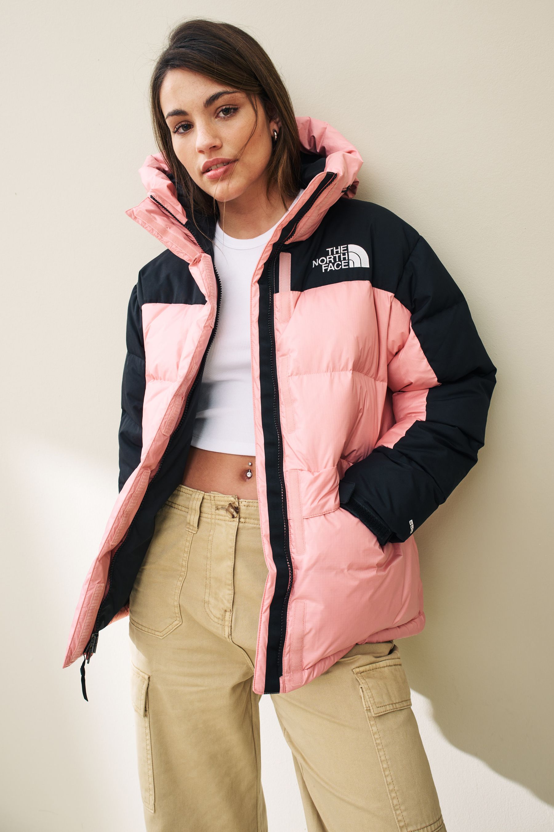 Pink north face jacket womens new arrivals