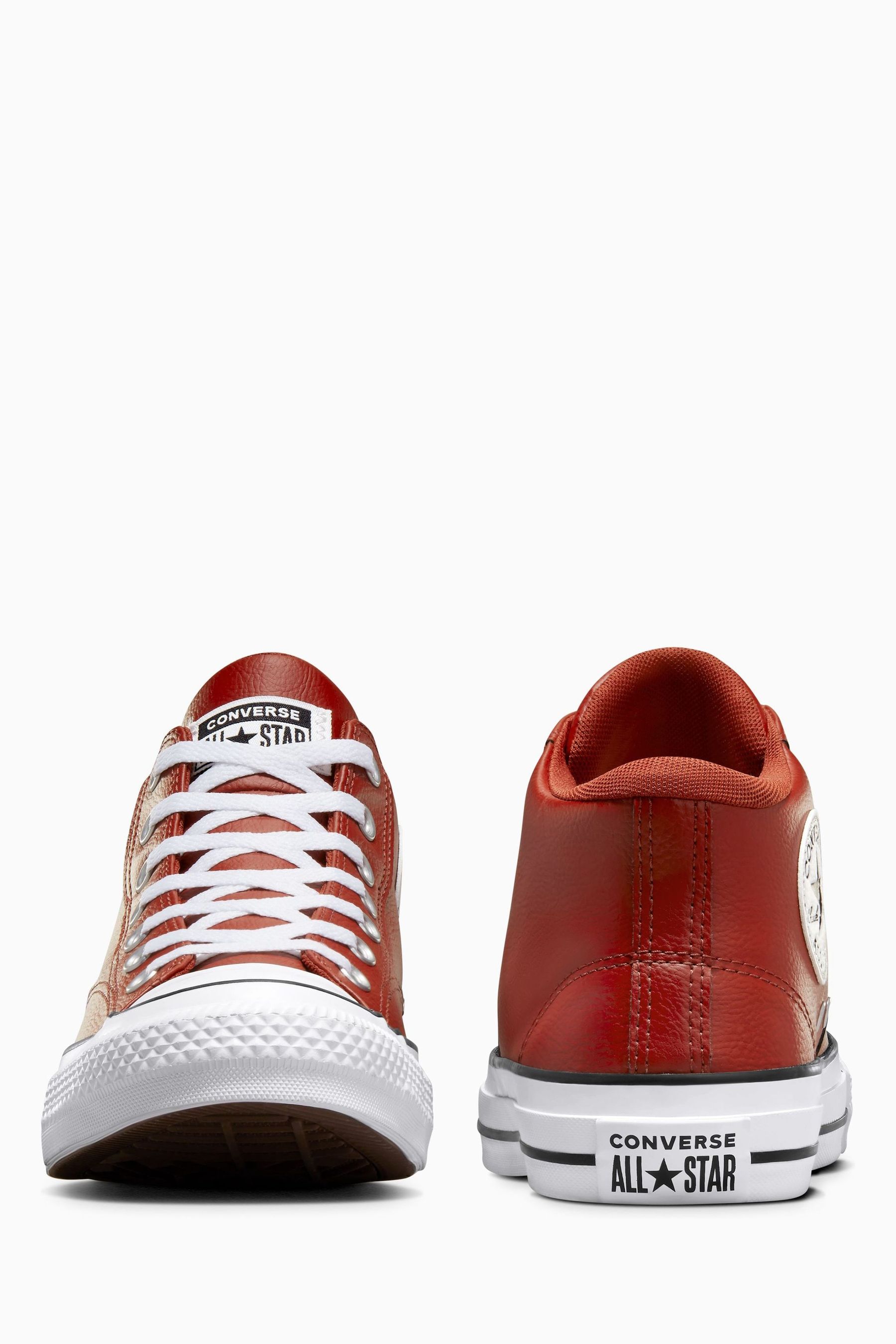 Red converse leather shop