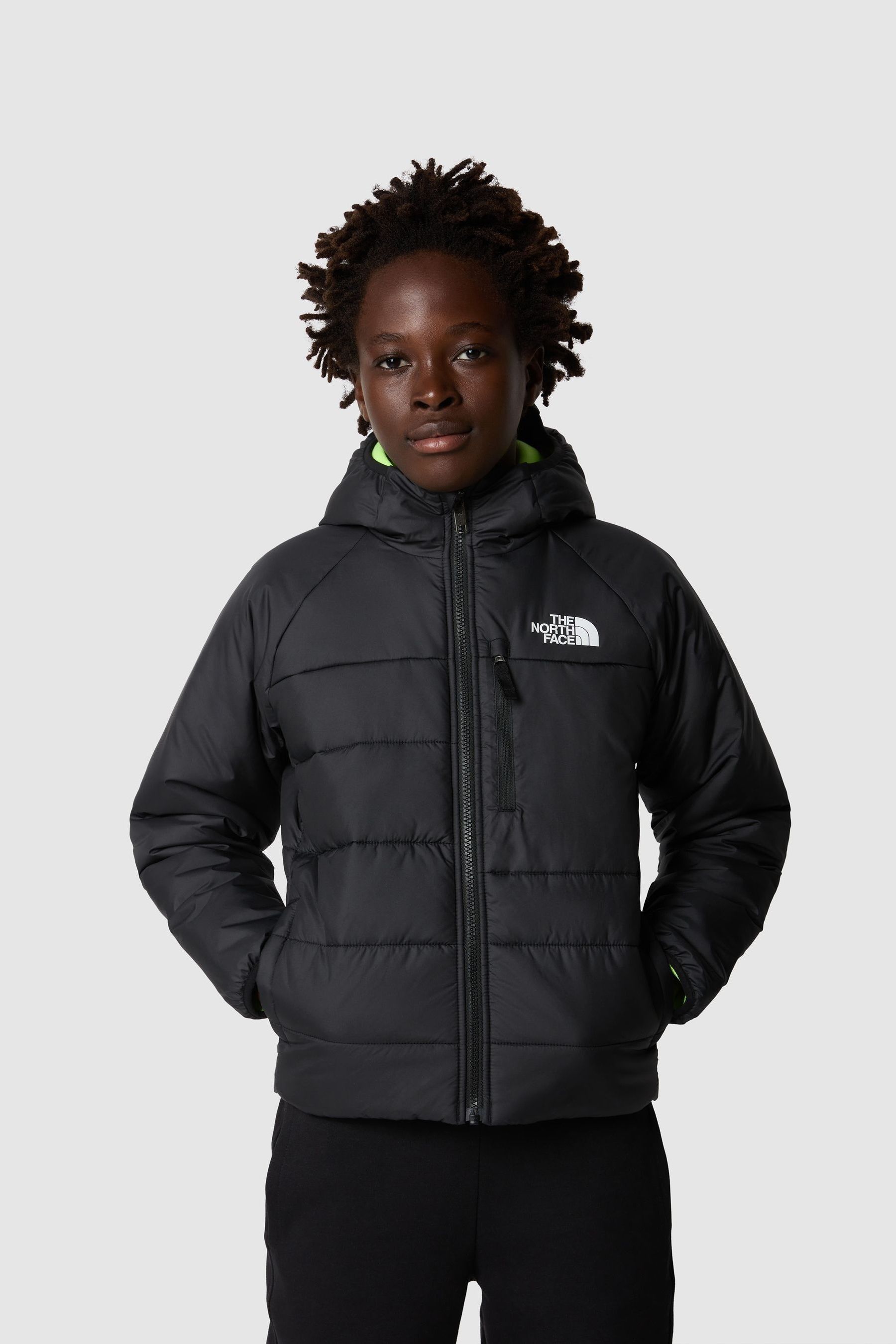 Black The North Face Teen Reversible Perrito Jacket