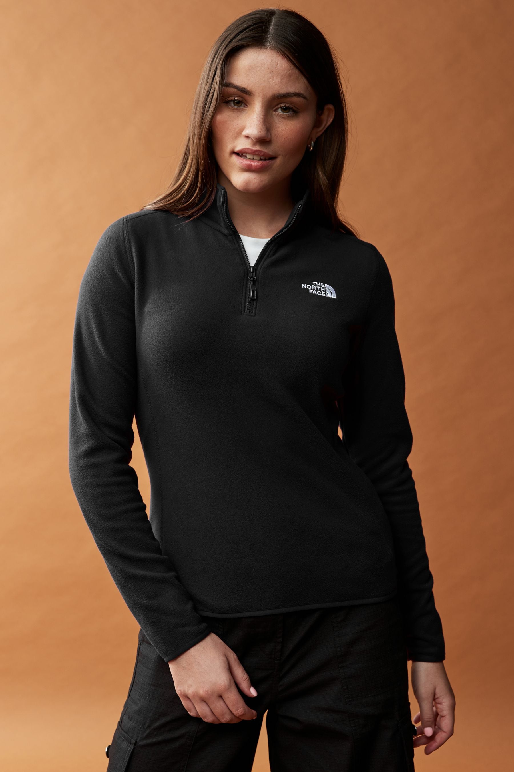 North face women's glacier quarter zip fleece hot sale