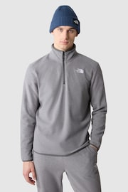 The North Face Grey Mens Glacier 1/4 Zip Fleece - Image 2 of 6