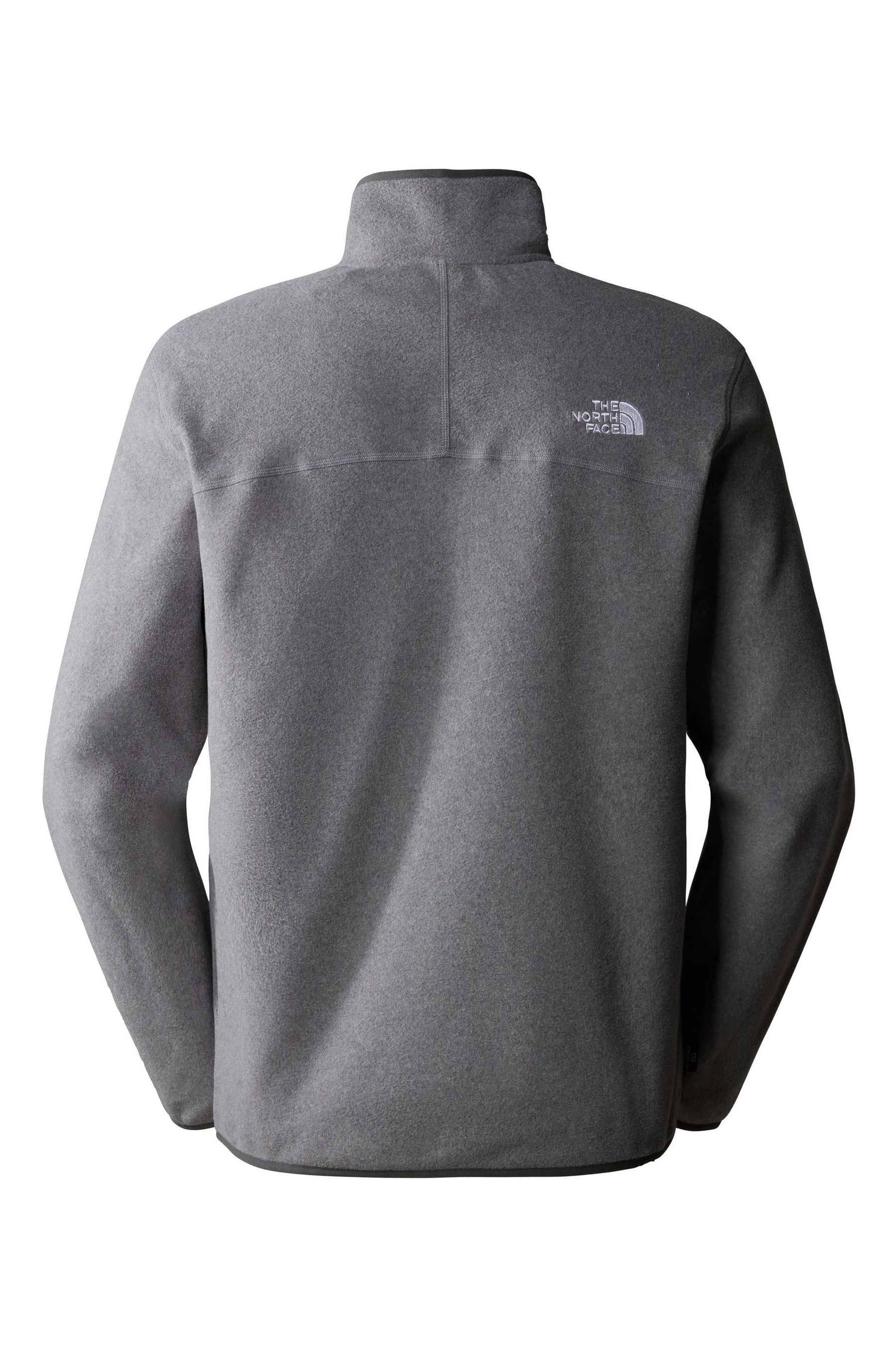 Buy The North Face Grey Mens Glacier 1 4 Zip Fleece from Next Luxembourg