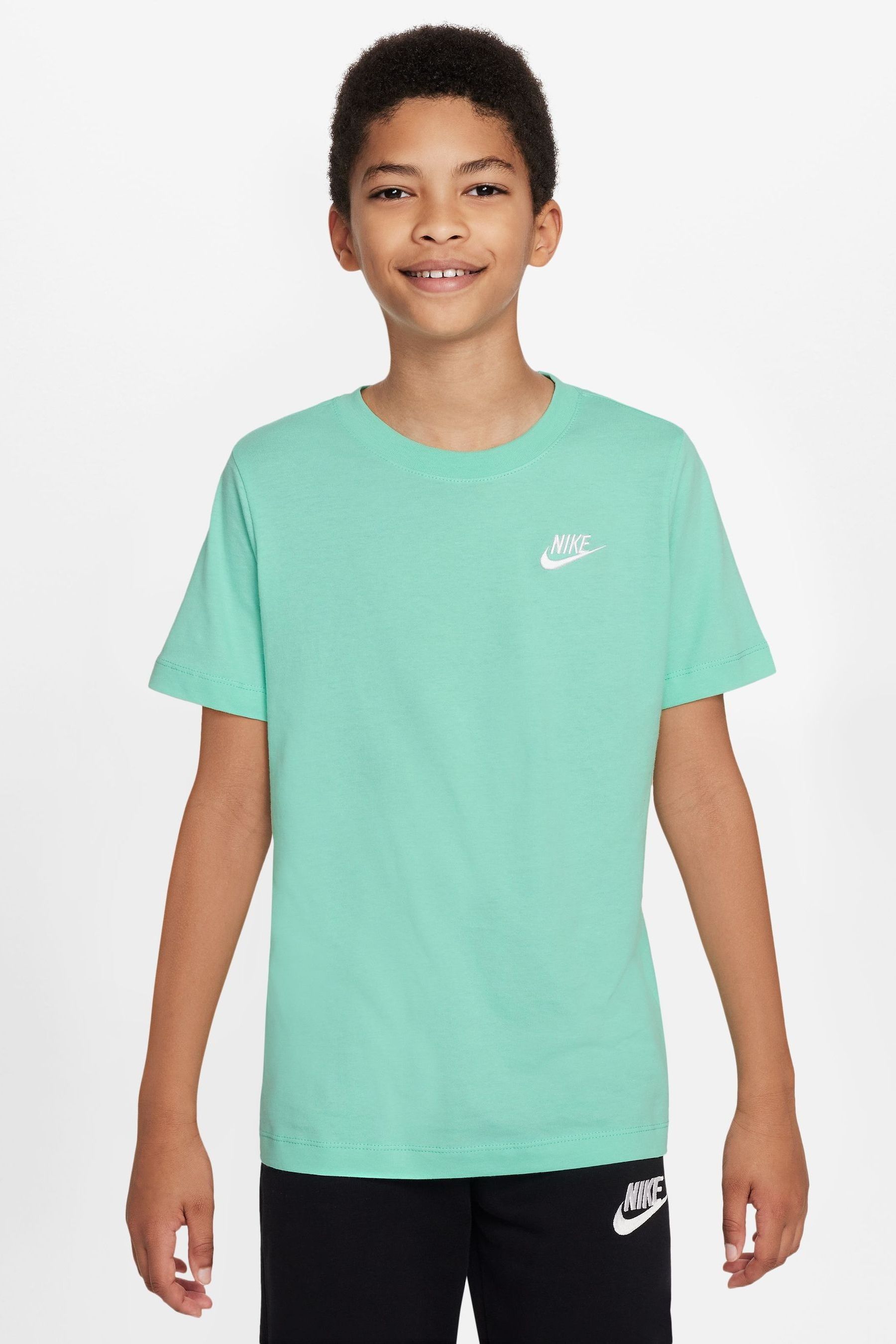 Lime green and white nike shirt store