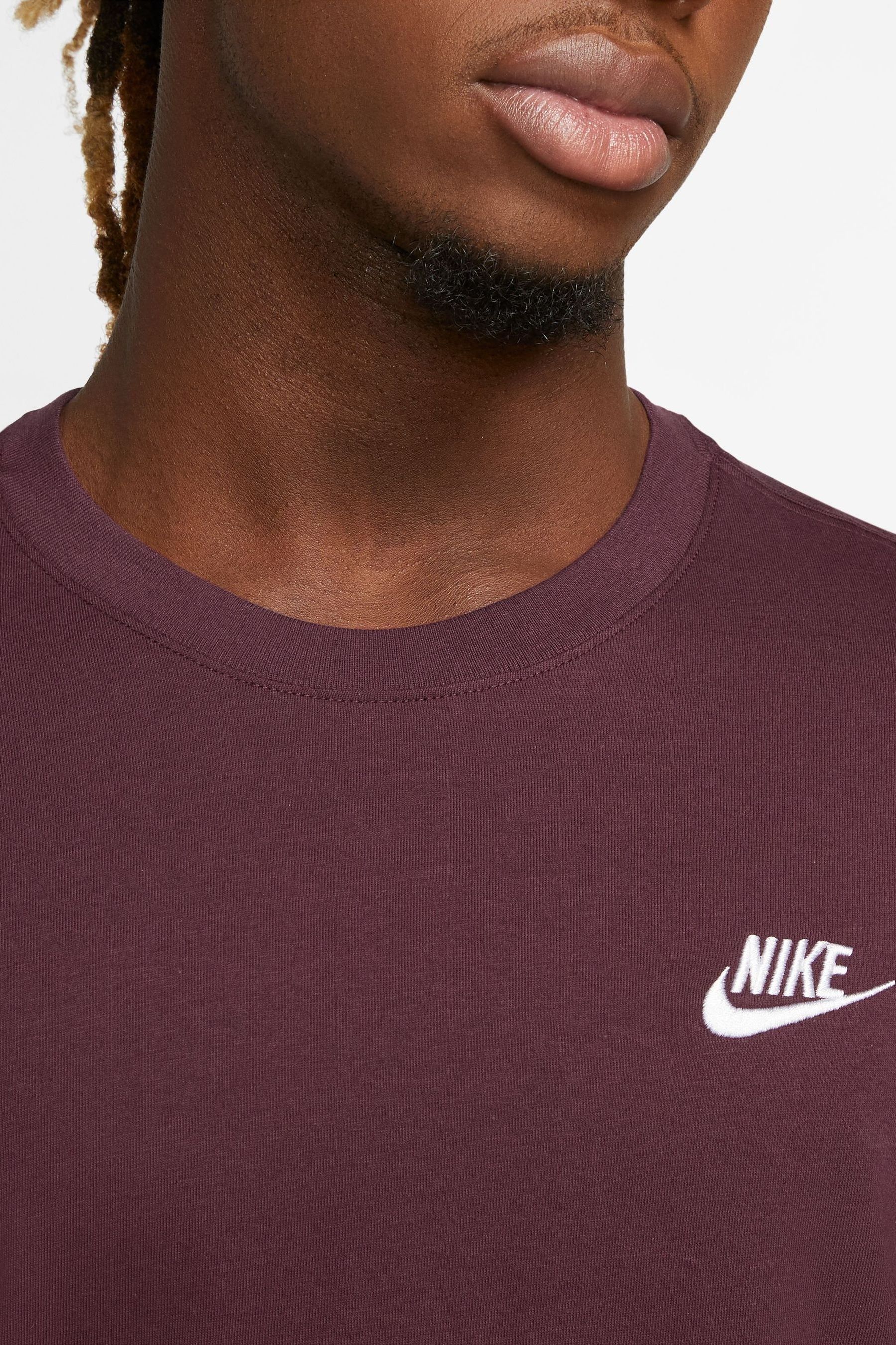 Buy Nike Maroon Red Club T Shirt from Next Luxembourg