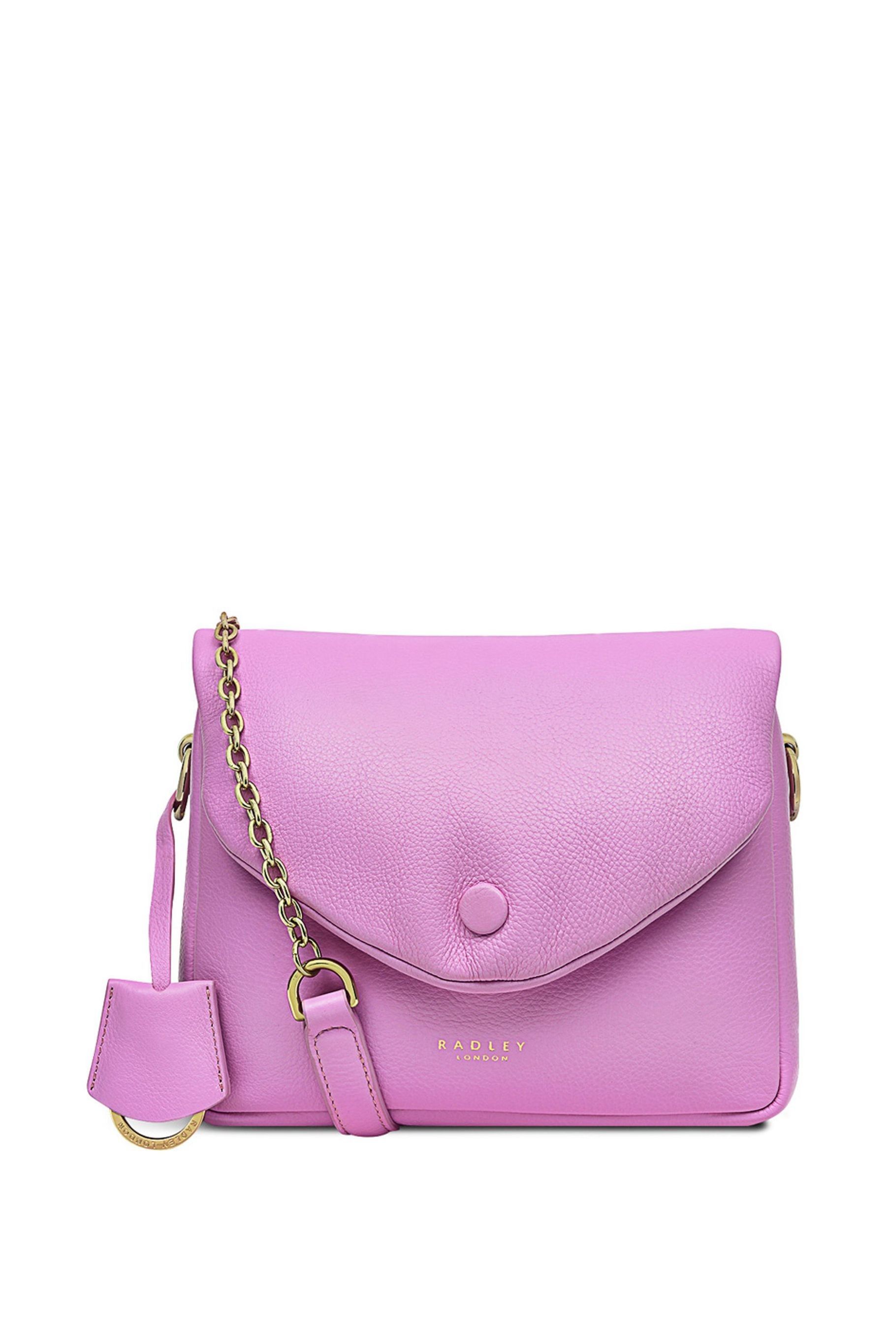 Radley London Pink Mallow Street Small Flapover Cross Body Bag