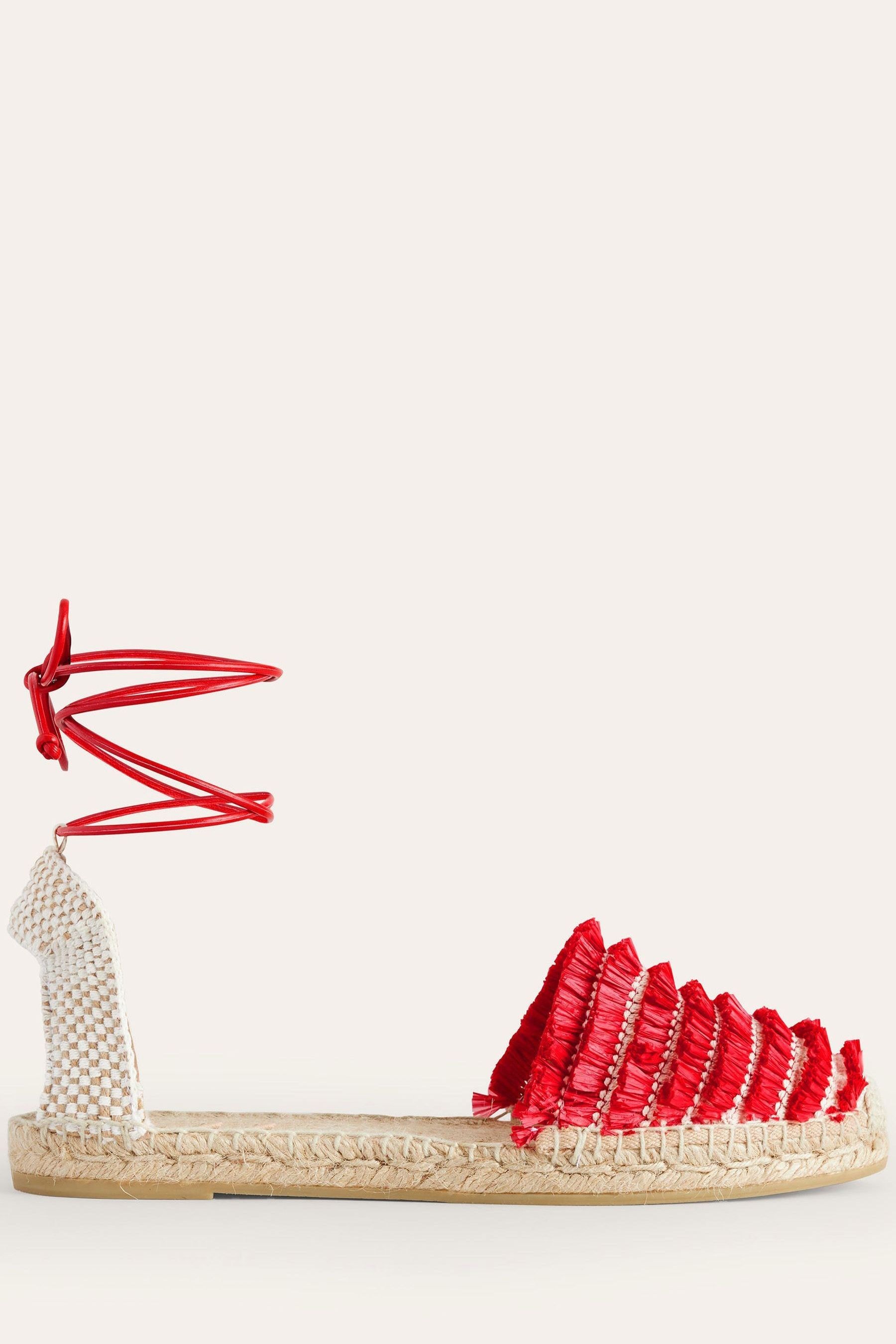 Red and white espadrilles hotsell
