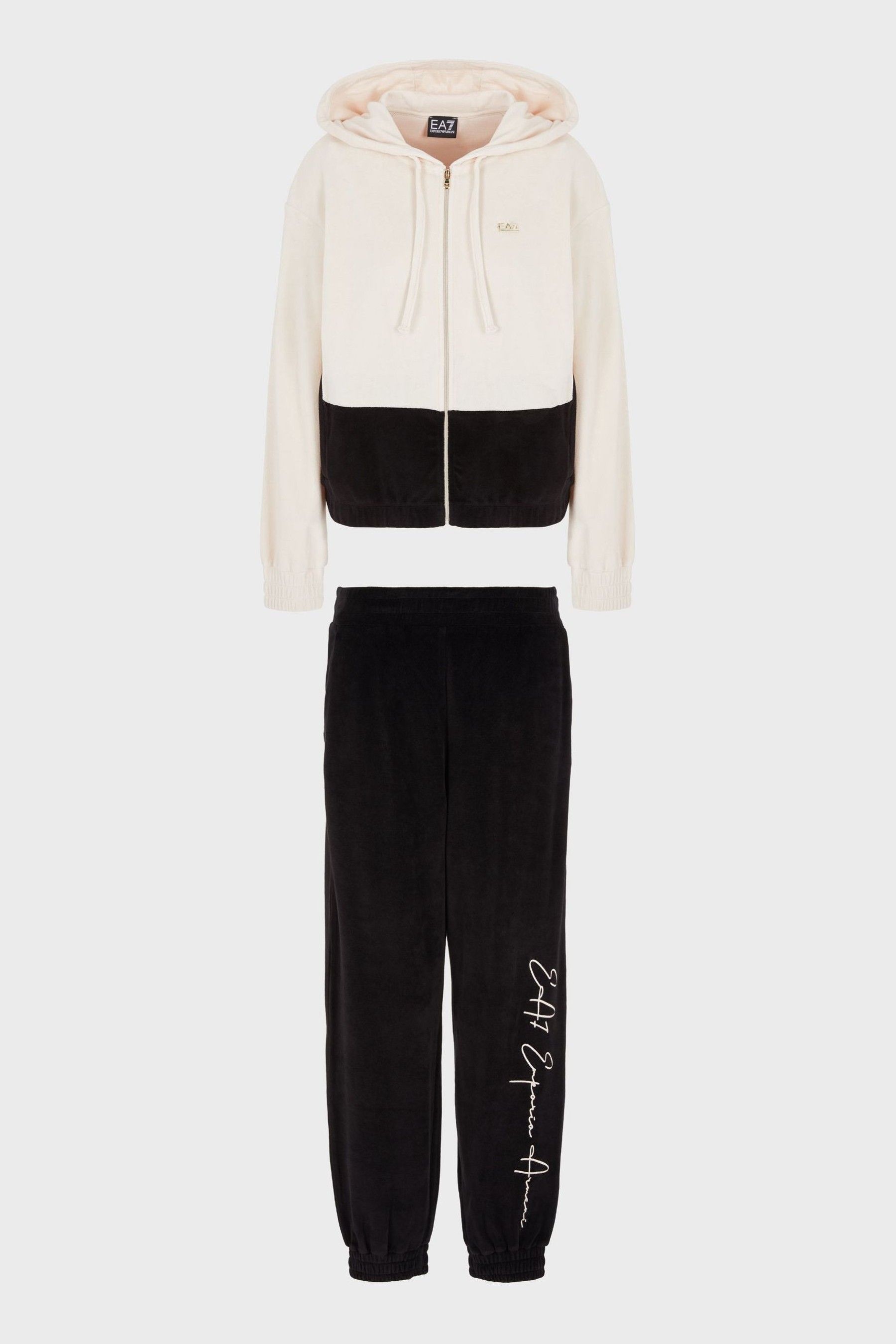Armani velour tracksuit womens clearance