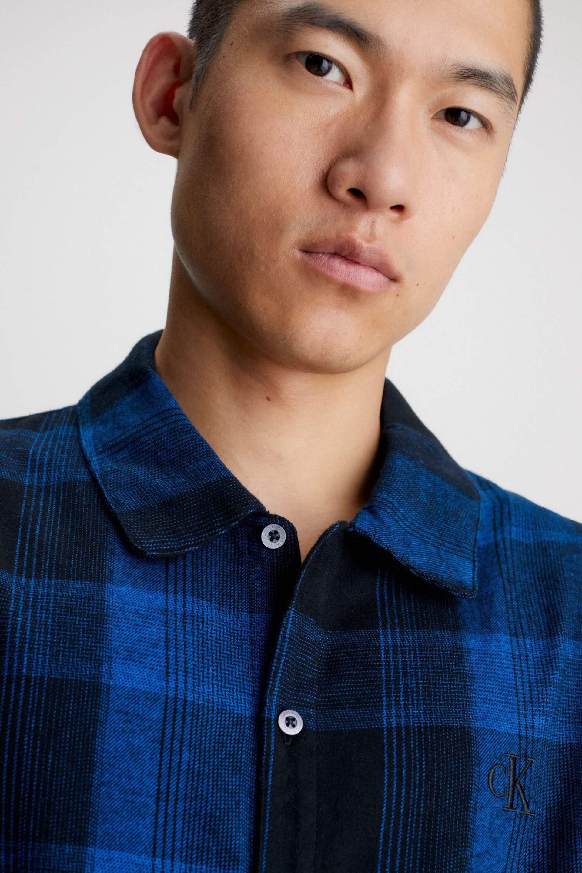 Calvin Klein Black Pure Flannel Lounge Shirt - Image 3 of 5
