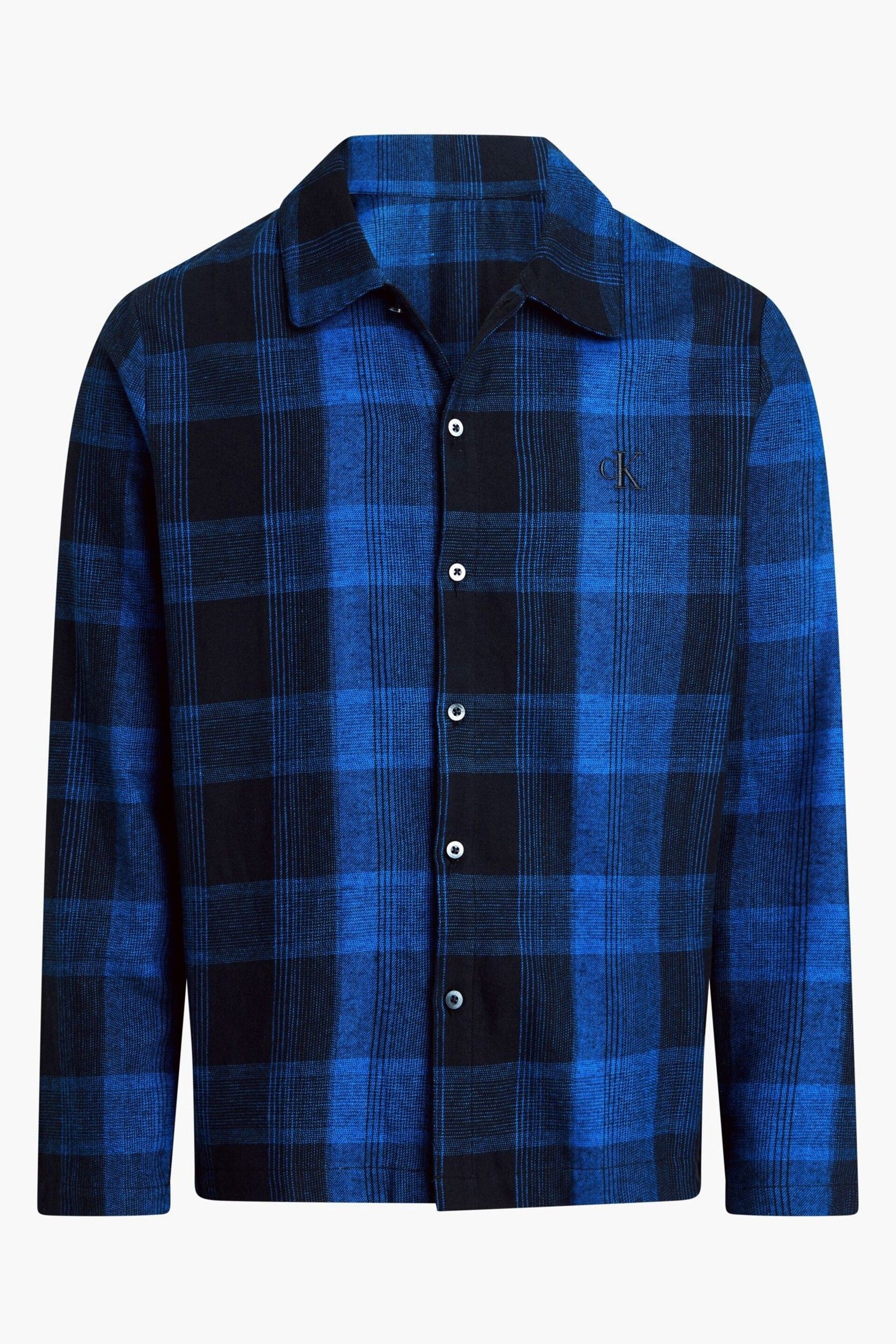 Calvin Klein Black Pure Flannel Lounge Shirt - Image 4 of 5