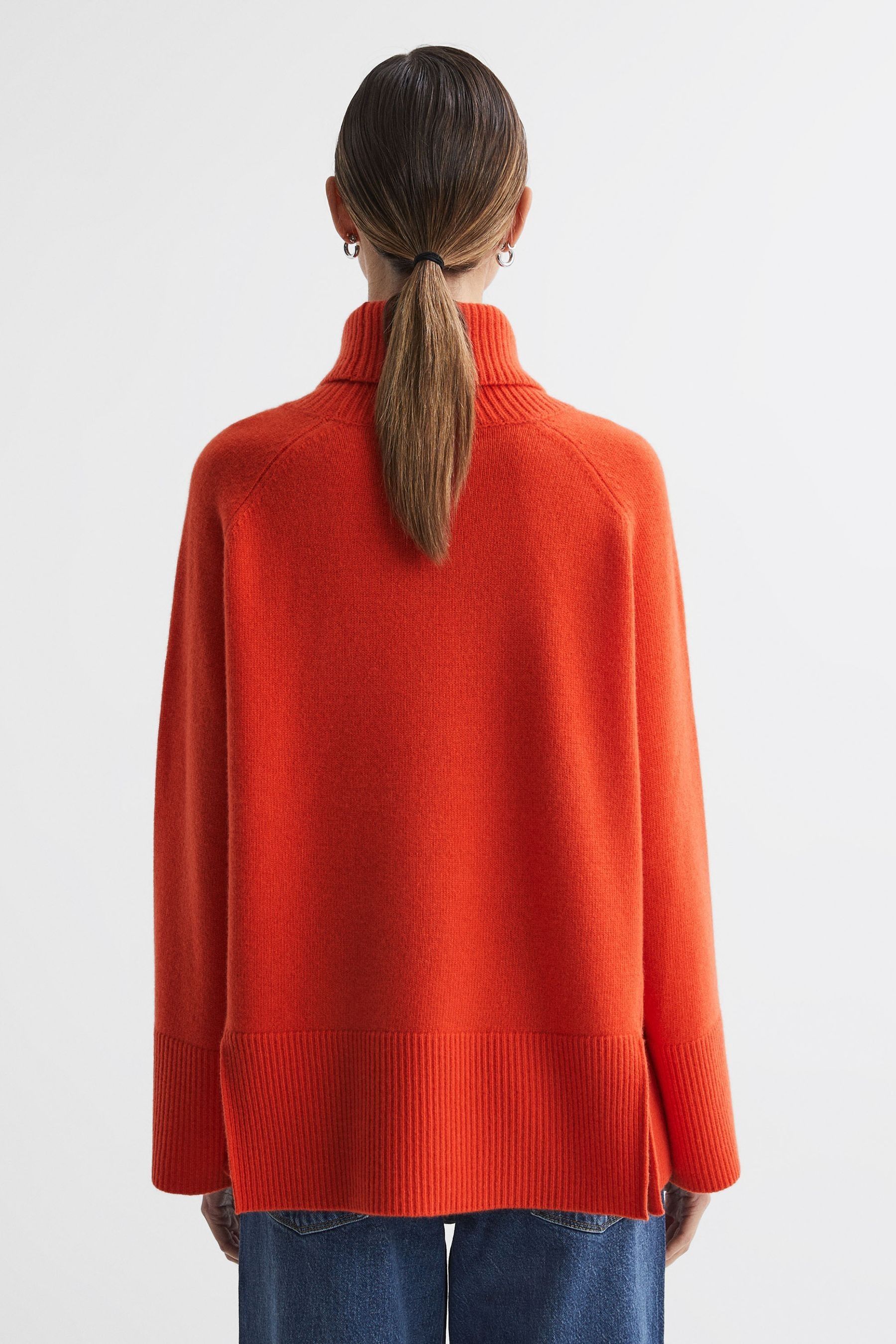 Orange polo neck jumper uk 2025