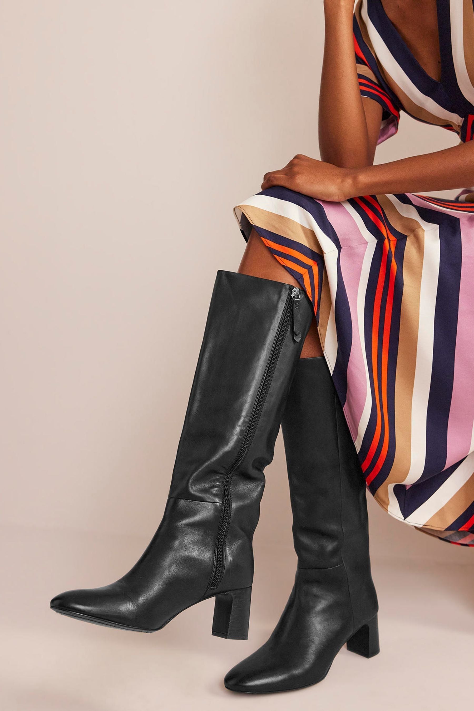 Cos knee high leather boots top