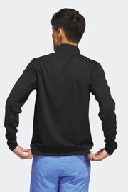 adidas Golf Elevated 1/4-Zip Black Sweatshirt - Image 2 of 7