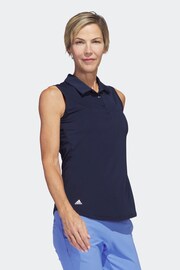 adidas Golf Ultimate 365 Solid Sleeveless Polo Shirt - Image 3 of 7