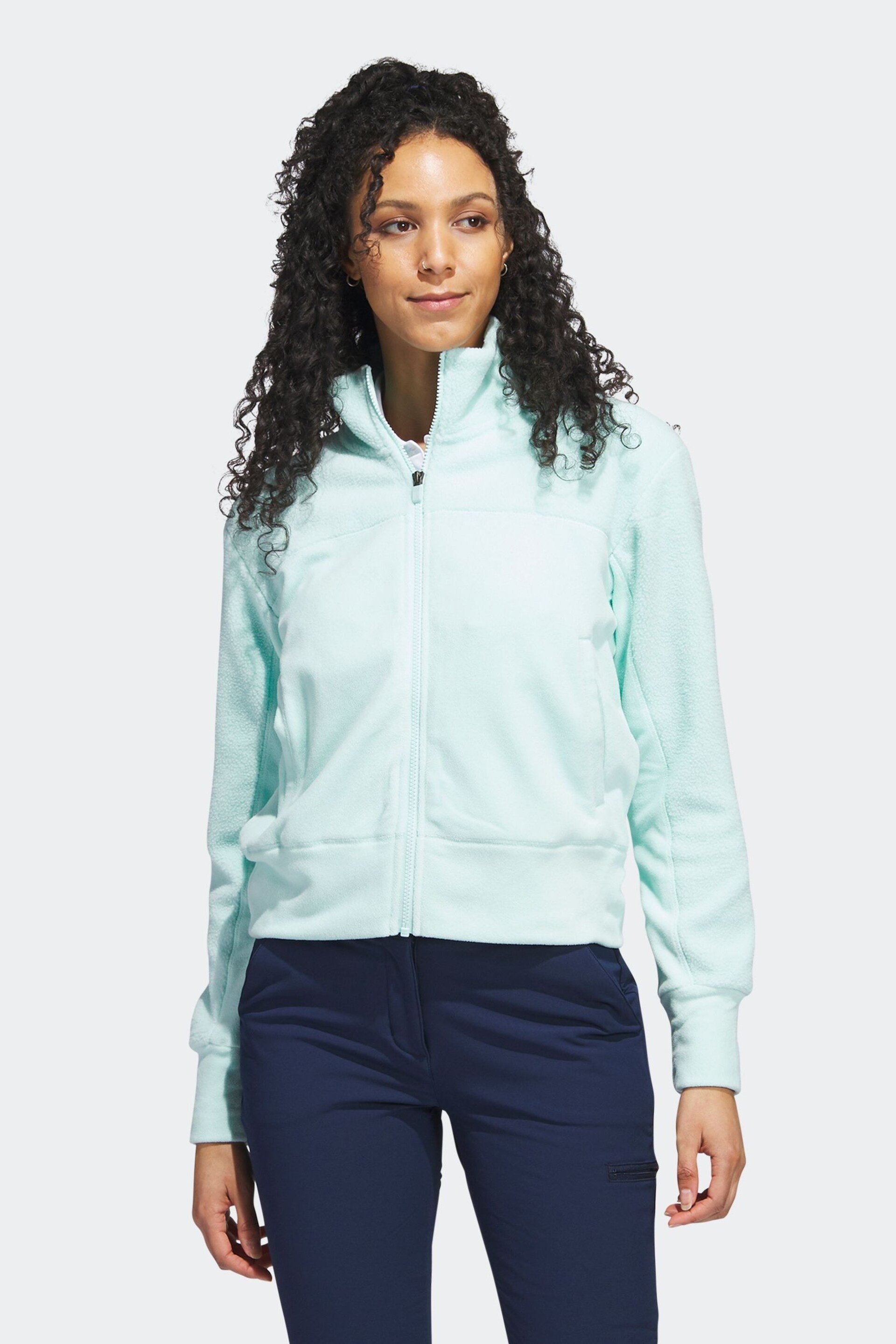 adidas Golf Full-Zip Fleece Jacket - Image 1 of 7