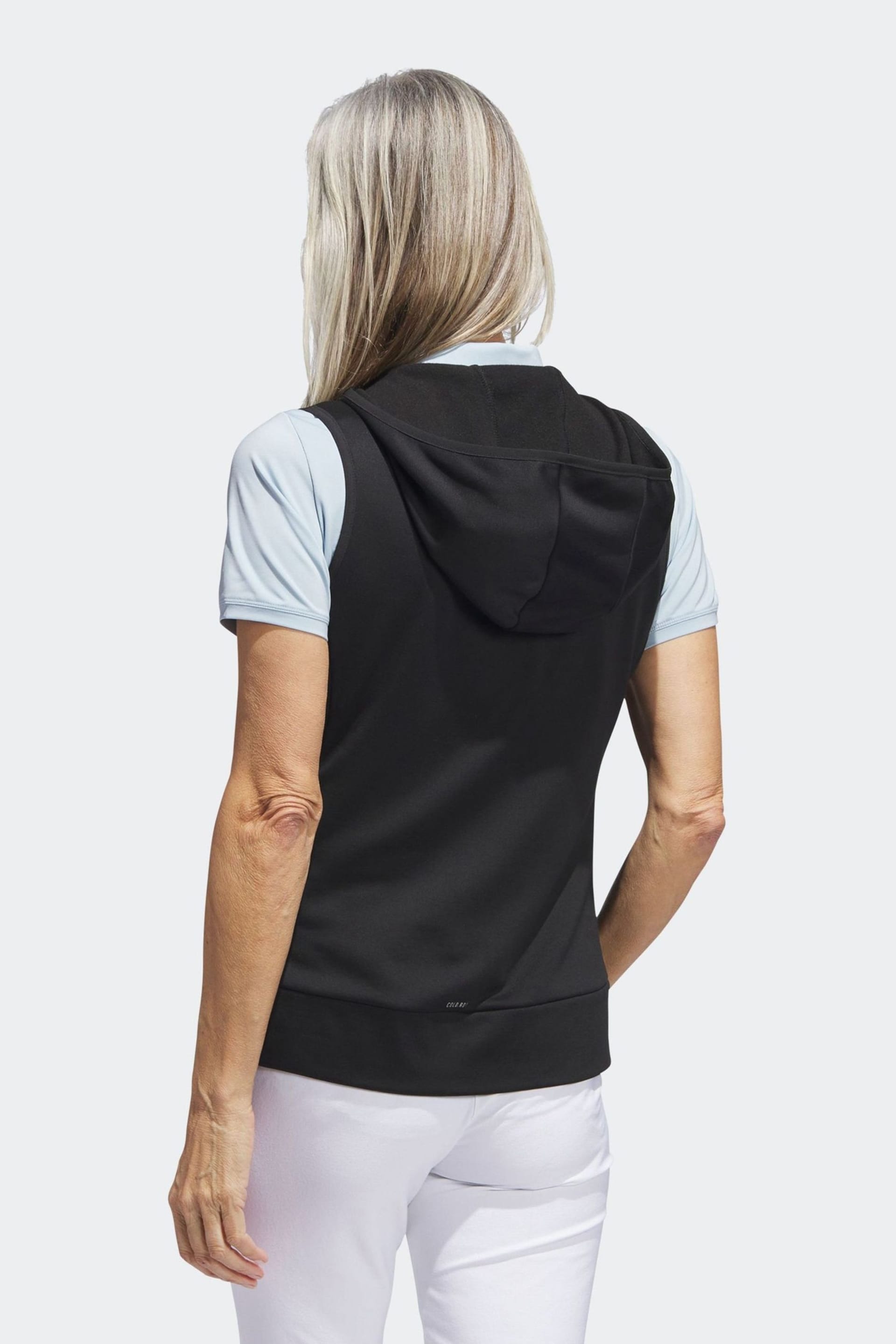 adidas Golf Black COLD.RDY Full-Zip Vest - Image 3 of 7