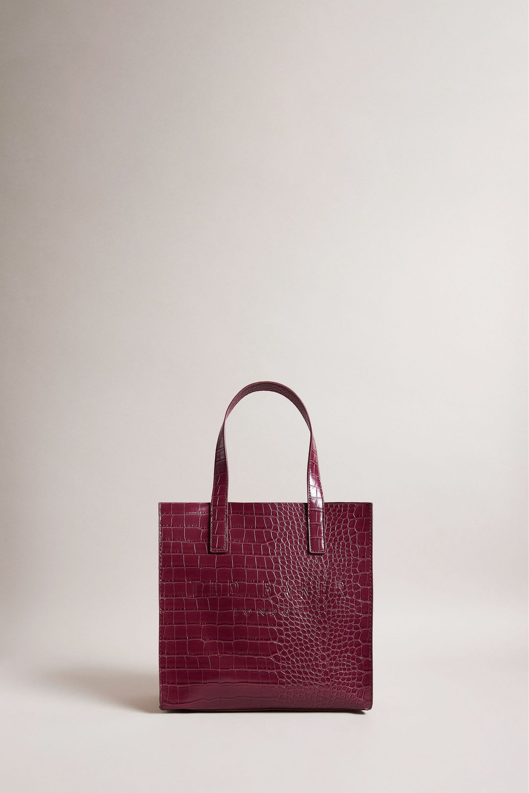 Buy Ted Baker Grey Reptcon Imitation Croc Small Icon Bag from Next Ireland