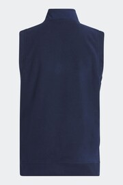 adidas Golf Navy Blue Fleece Gilet - Image 2 of 5