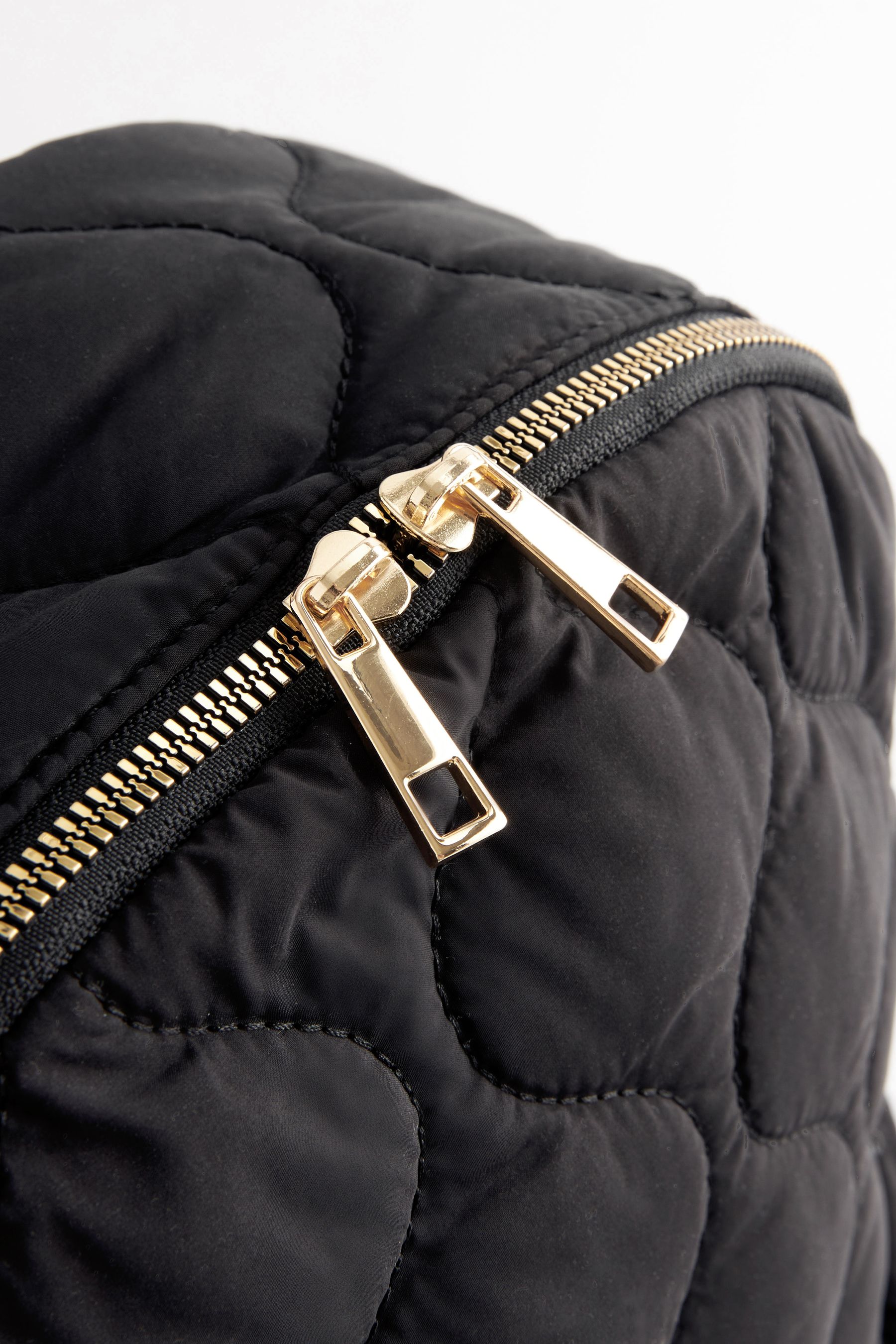 Girls Next Black Quilted Backpack