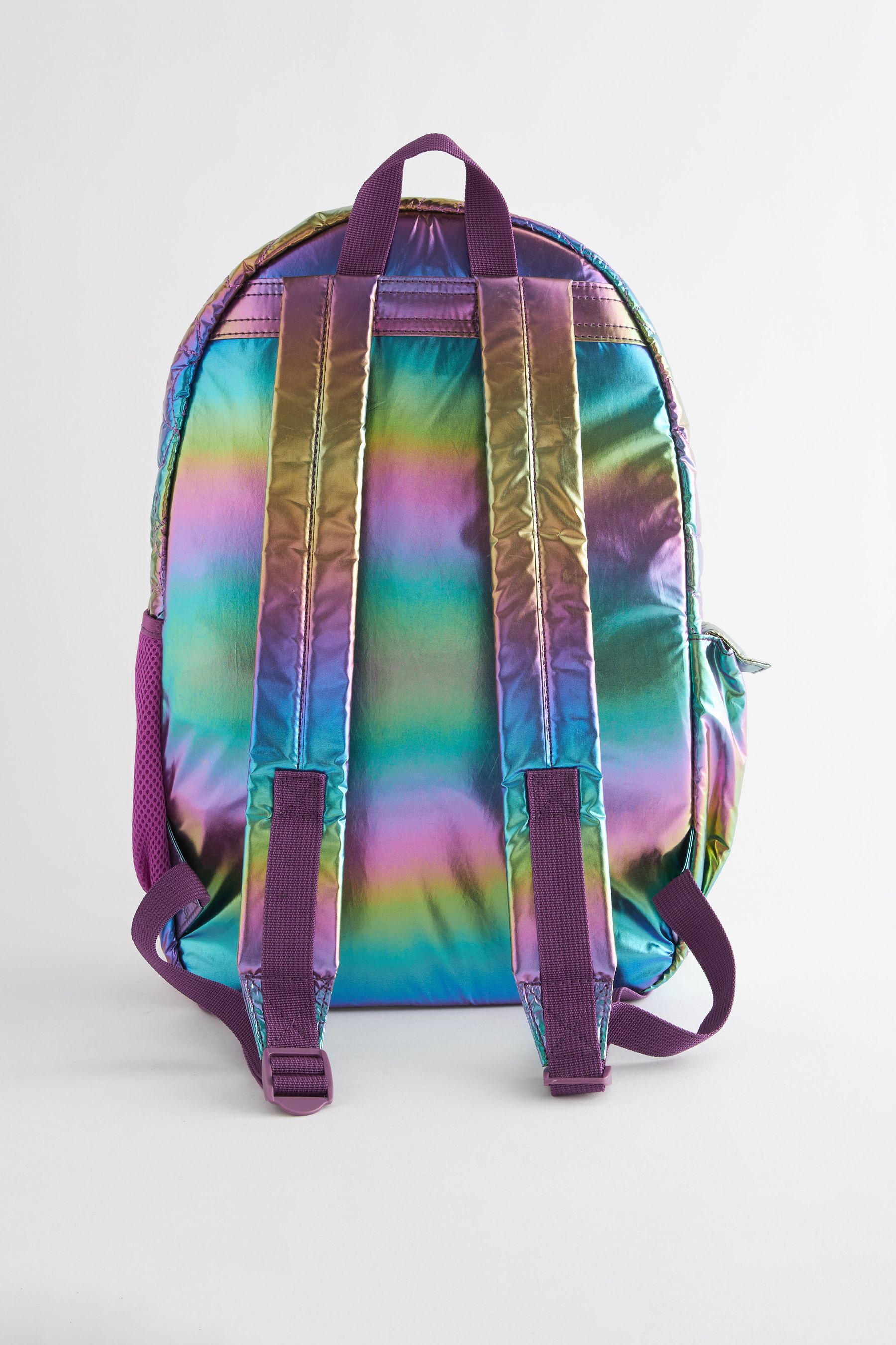 Buy Metallic Quilted Backpack from Next Luxembourg