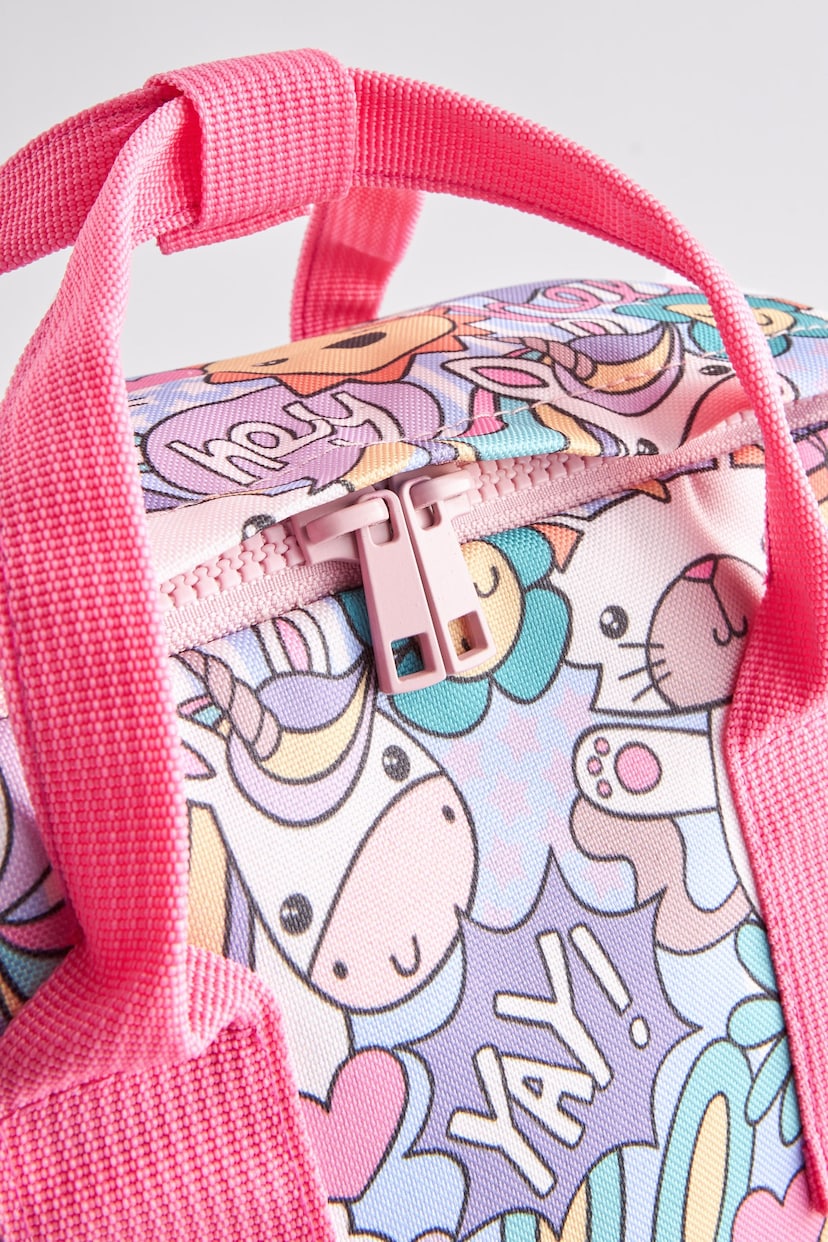 Pink Double Handle Backpack - Image 6 of 10