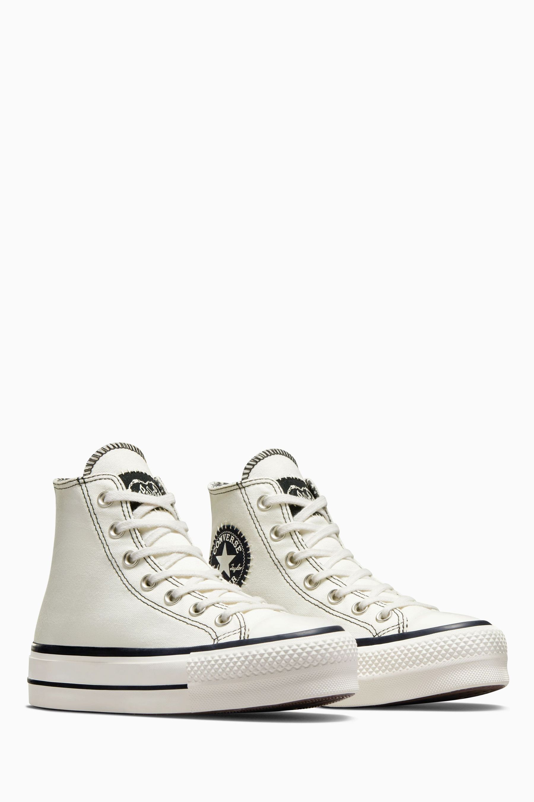 Cream and black converse on sale