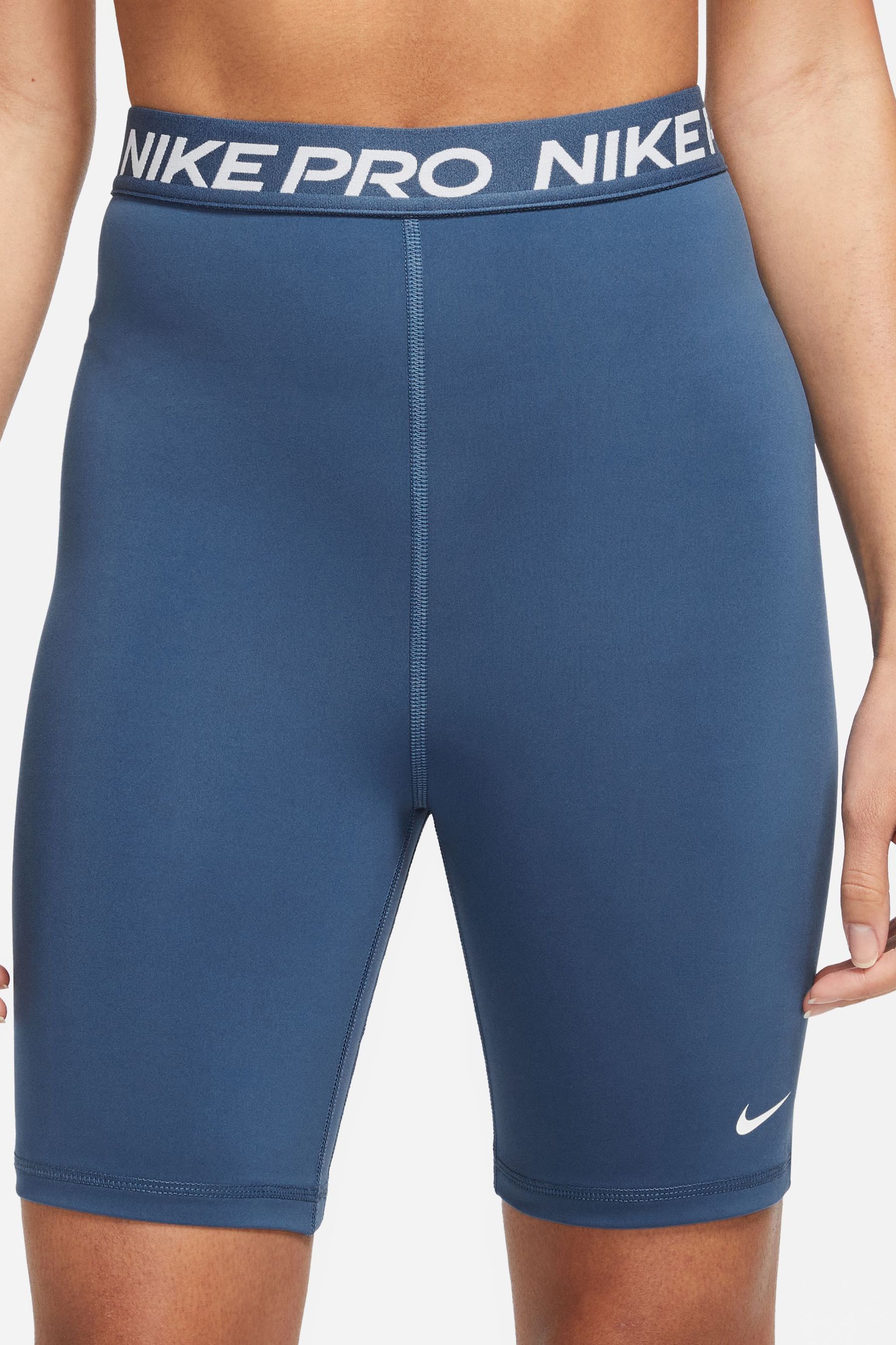 Buy Nike Pro Blue 365 High Waisted 7 Inch Shorts from Next Luxembourg