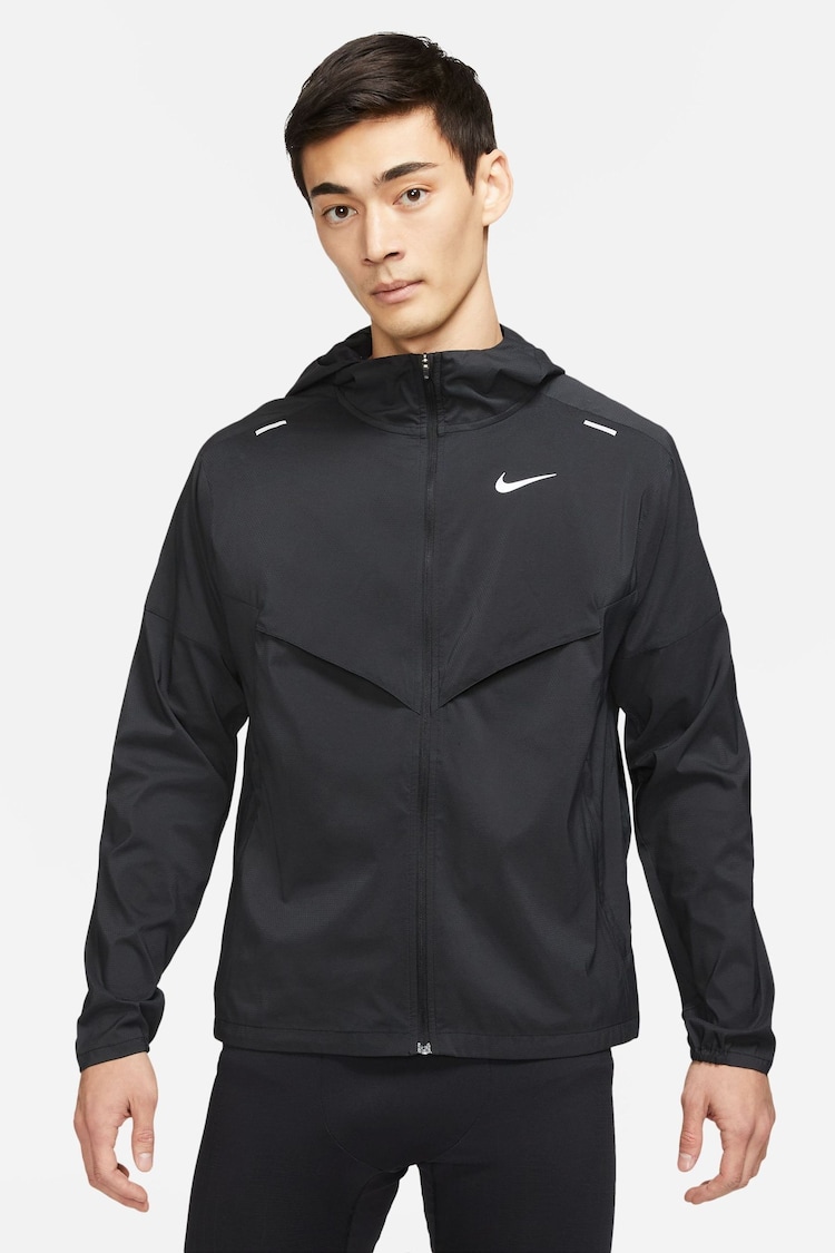 Nike Black Windrunner Running Jacket - Image 1 of 11