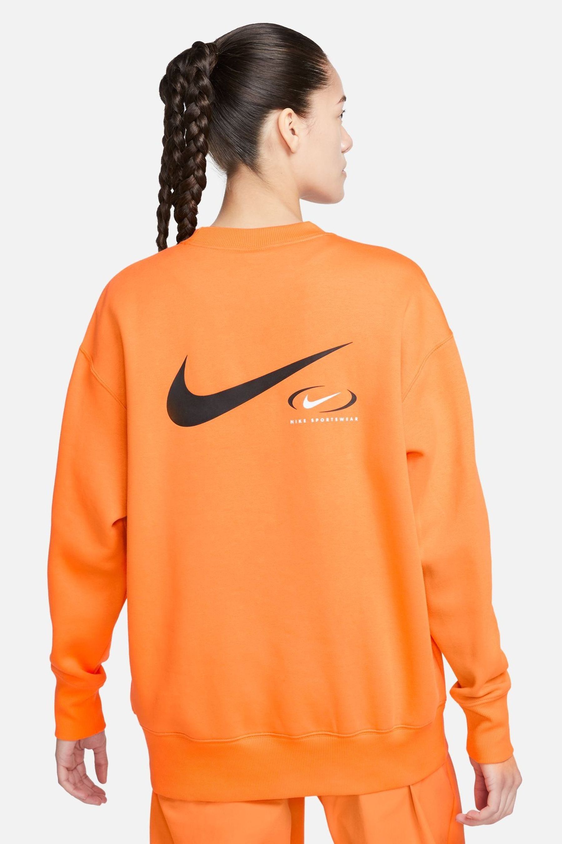 Buy Nike Orange Oversized Vintage Crew Neck Sweatshirt from Next Luxembourg