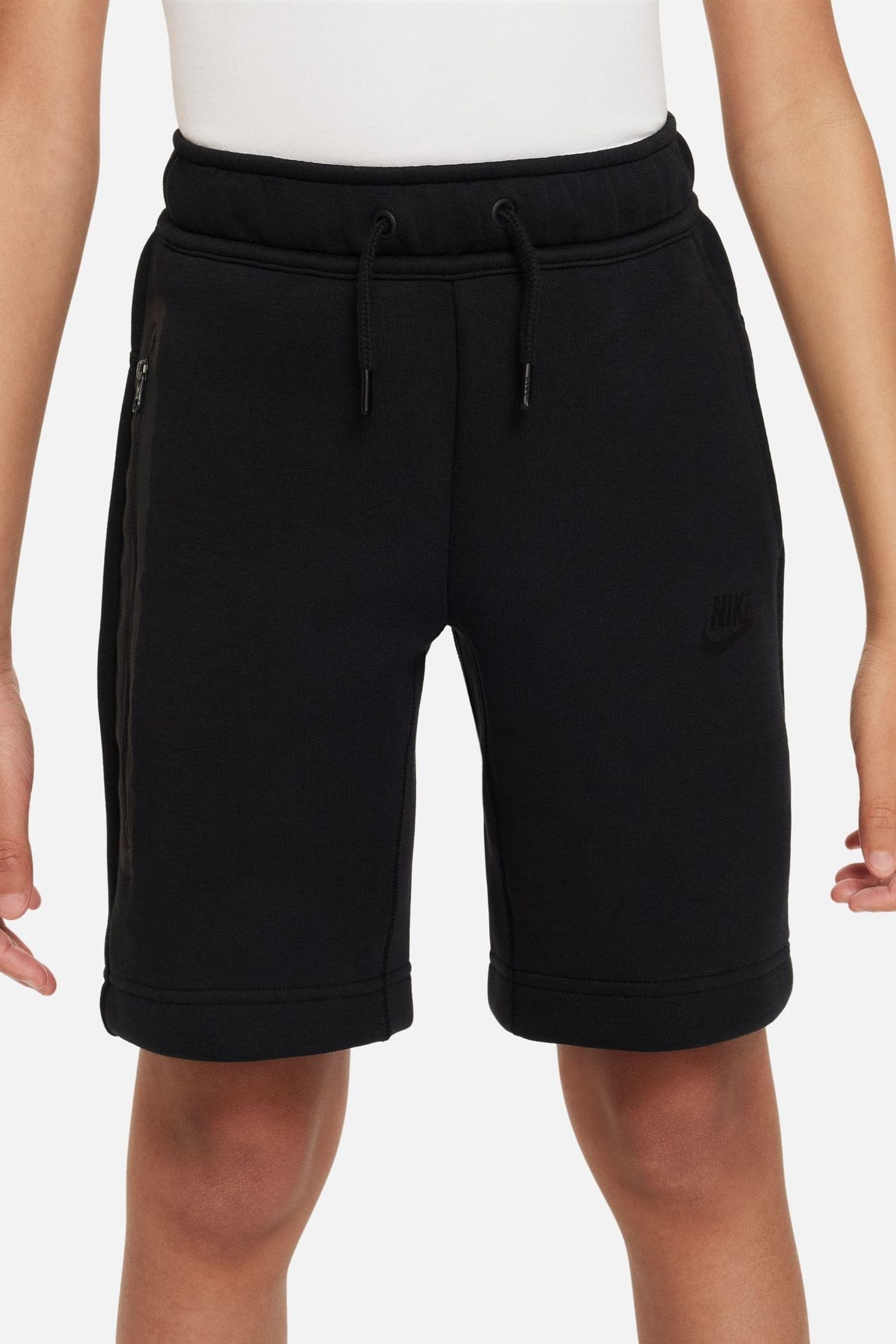 Buy Nike Black Tech Fleece Shorts from Next Latvia