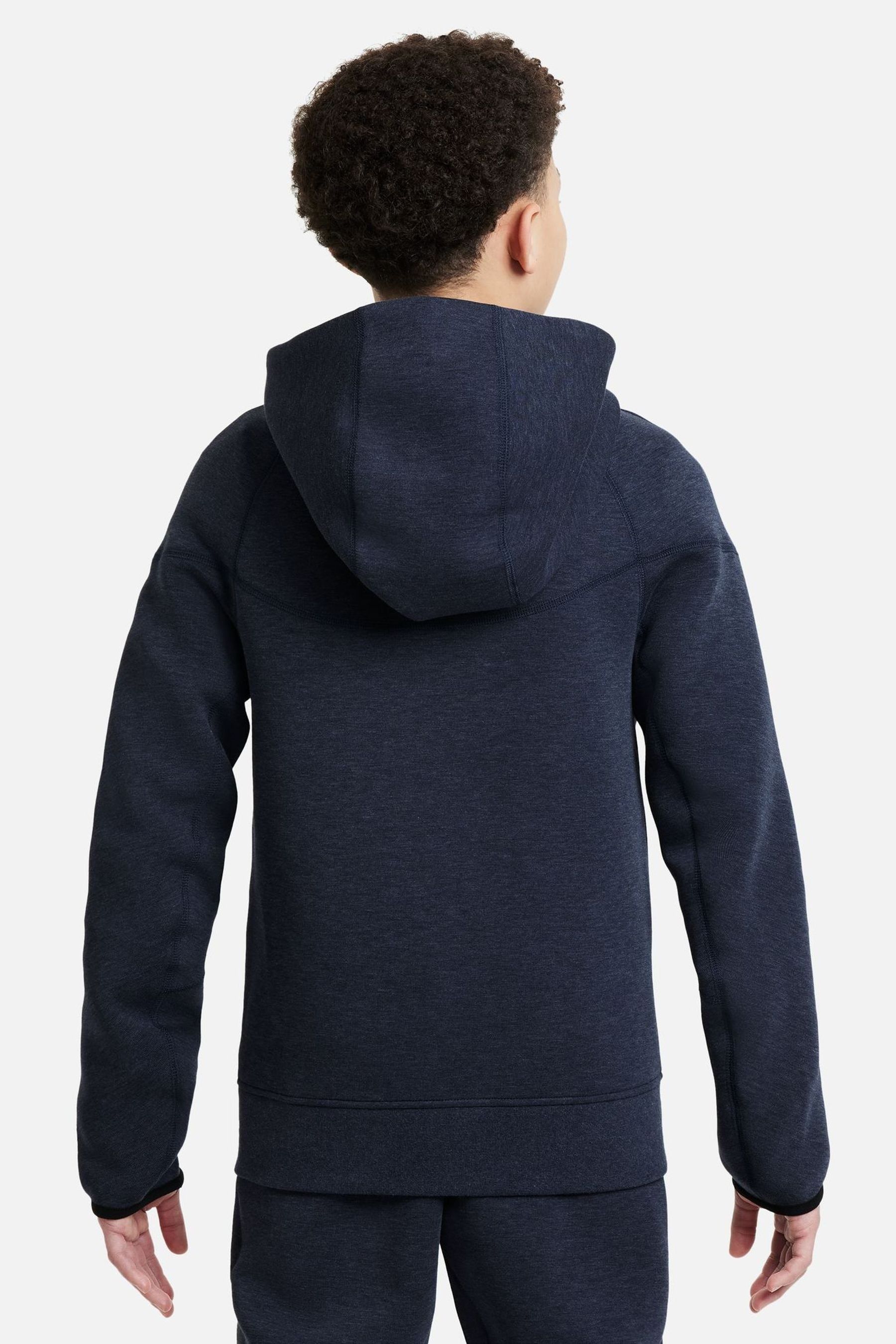 Buy Nike Dark Blue Tech Fleece Zip Through Hoodie from the Next UK online shop