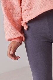 Pink Ruched Side Textured Top (3-16yrs) - Image 7 of 10