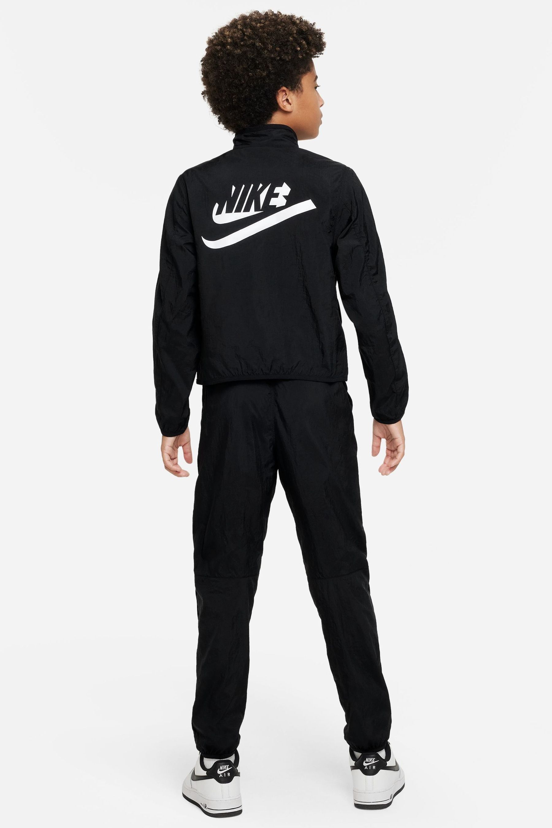 Buy Nike Black Zip Top Woven Tracksuit from Next Luxembourg