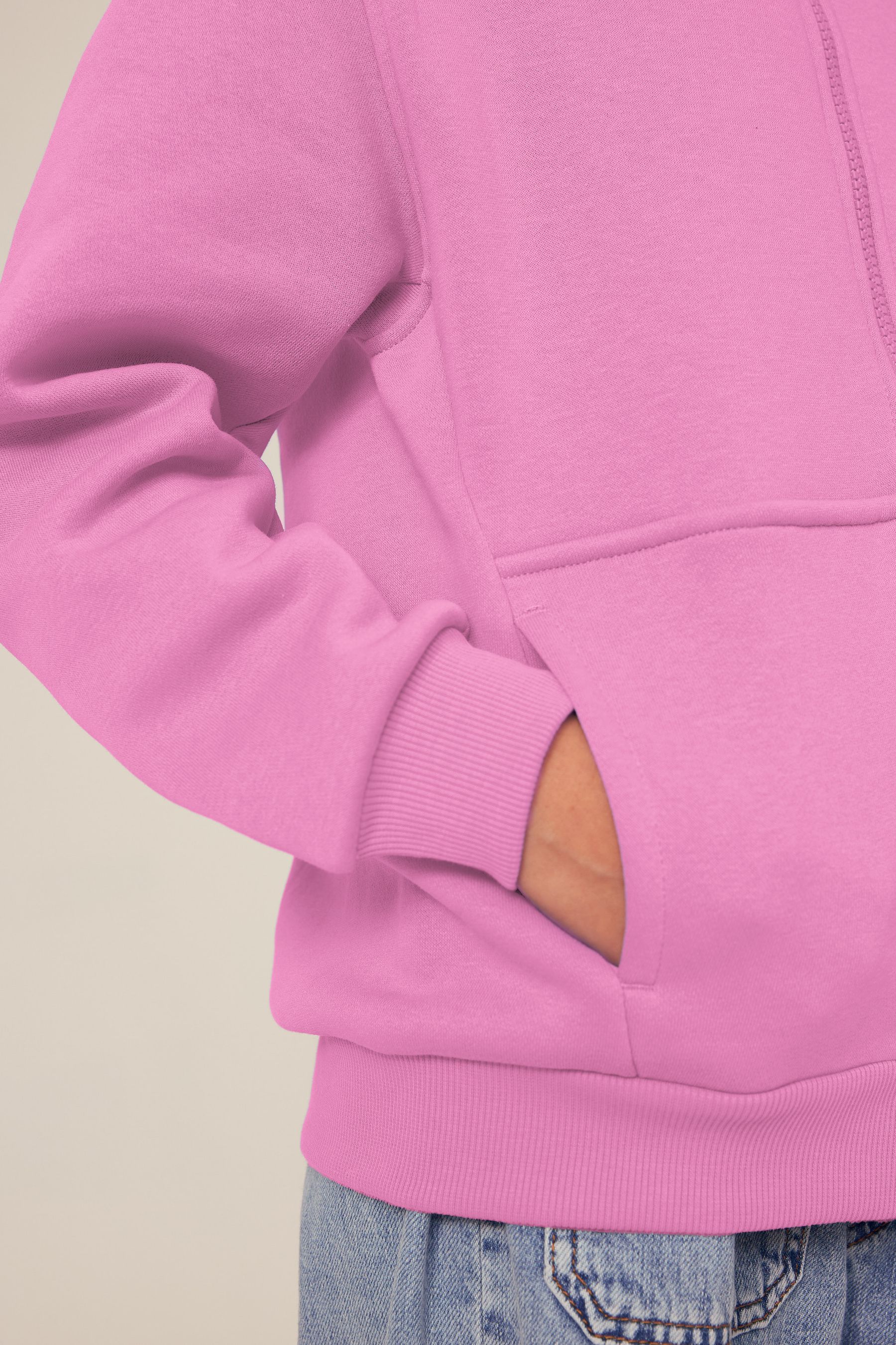 Buy Nike Pink Club Fleece Zip Through Hoodie from Next Luxembourg
