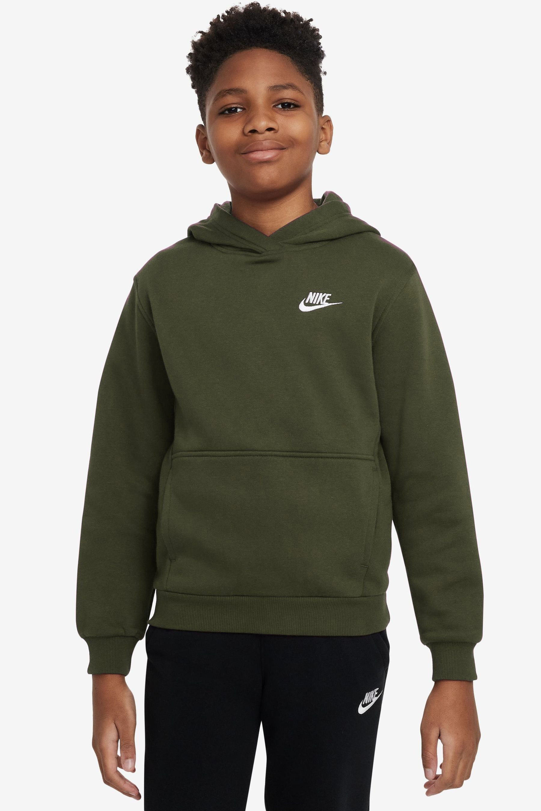Nike khaki hoodie top