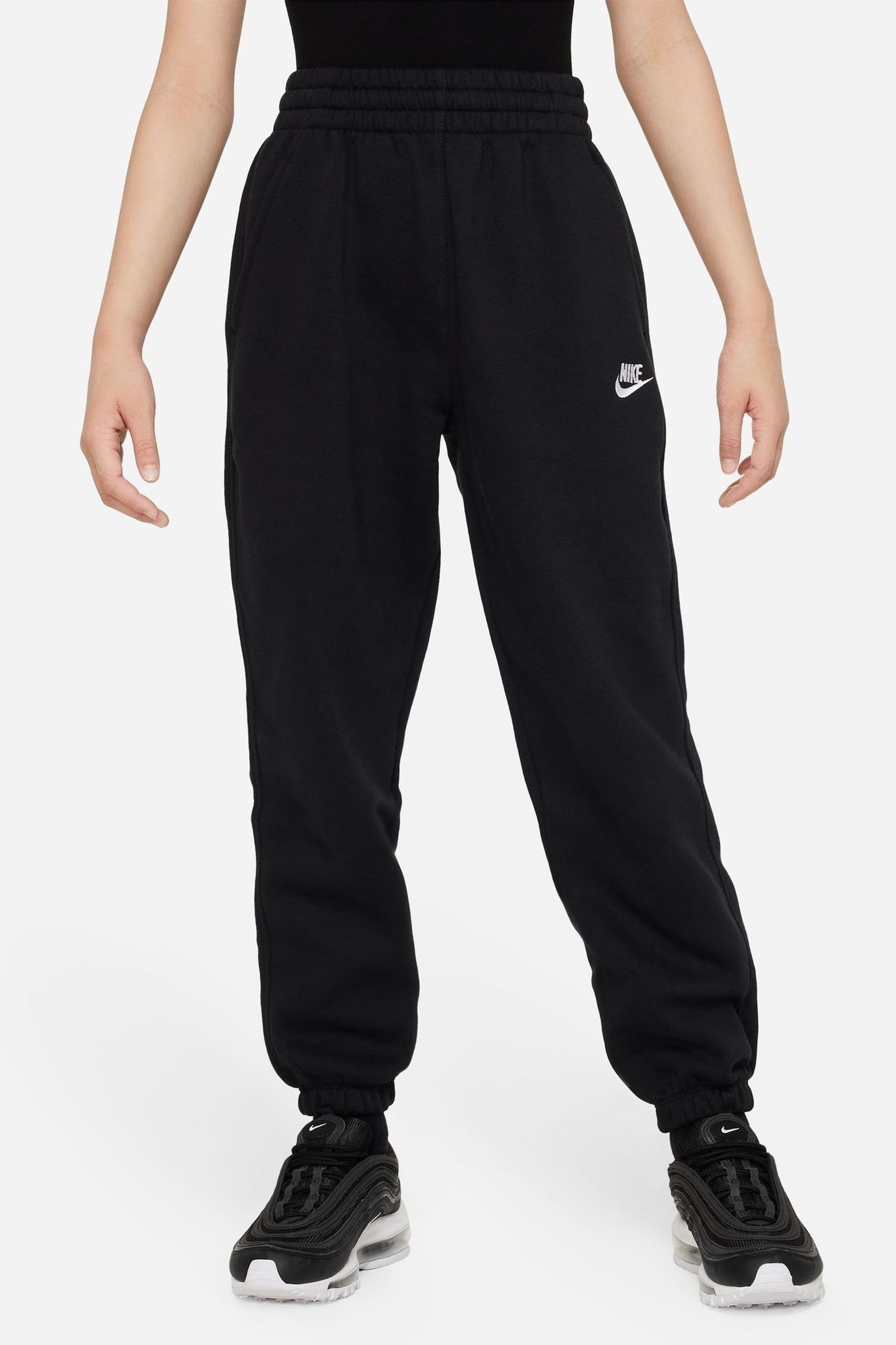 Nike oversized joggers black shop