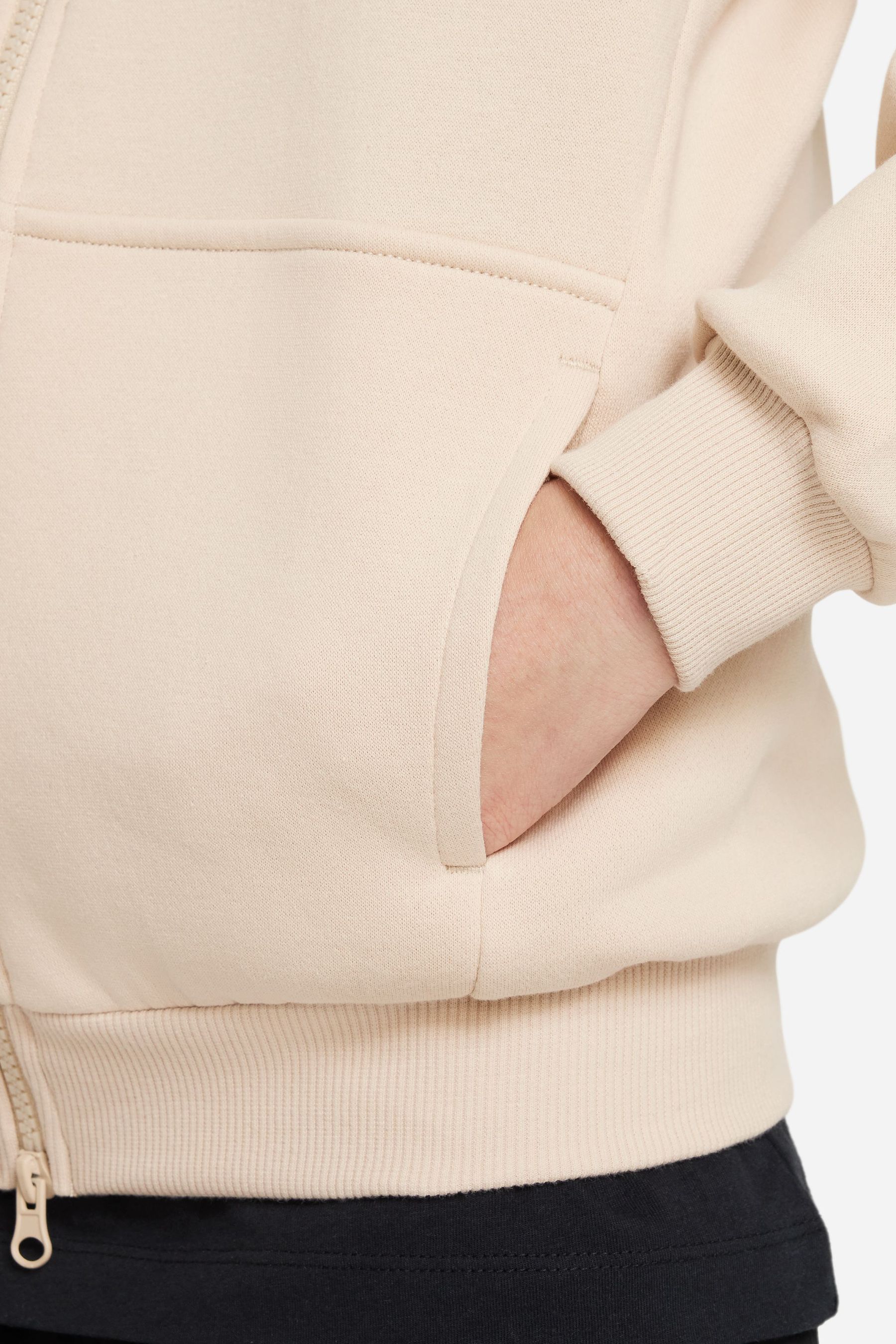 Buy Nike Neutral Oversized Club Fleece Zip Through Hoodie from Next Luxembourg