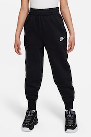 Nike Black Club Fleece HighWaisted Fitted Joggers - Image 1 of 6