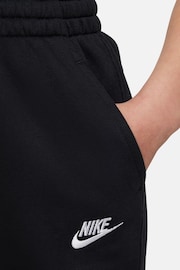 Nike Black Club Fleece HighWaisted Fitted Joggers - Image 4 of 6